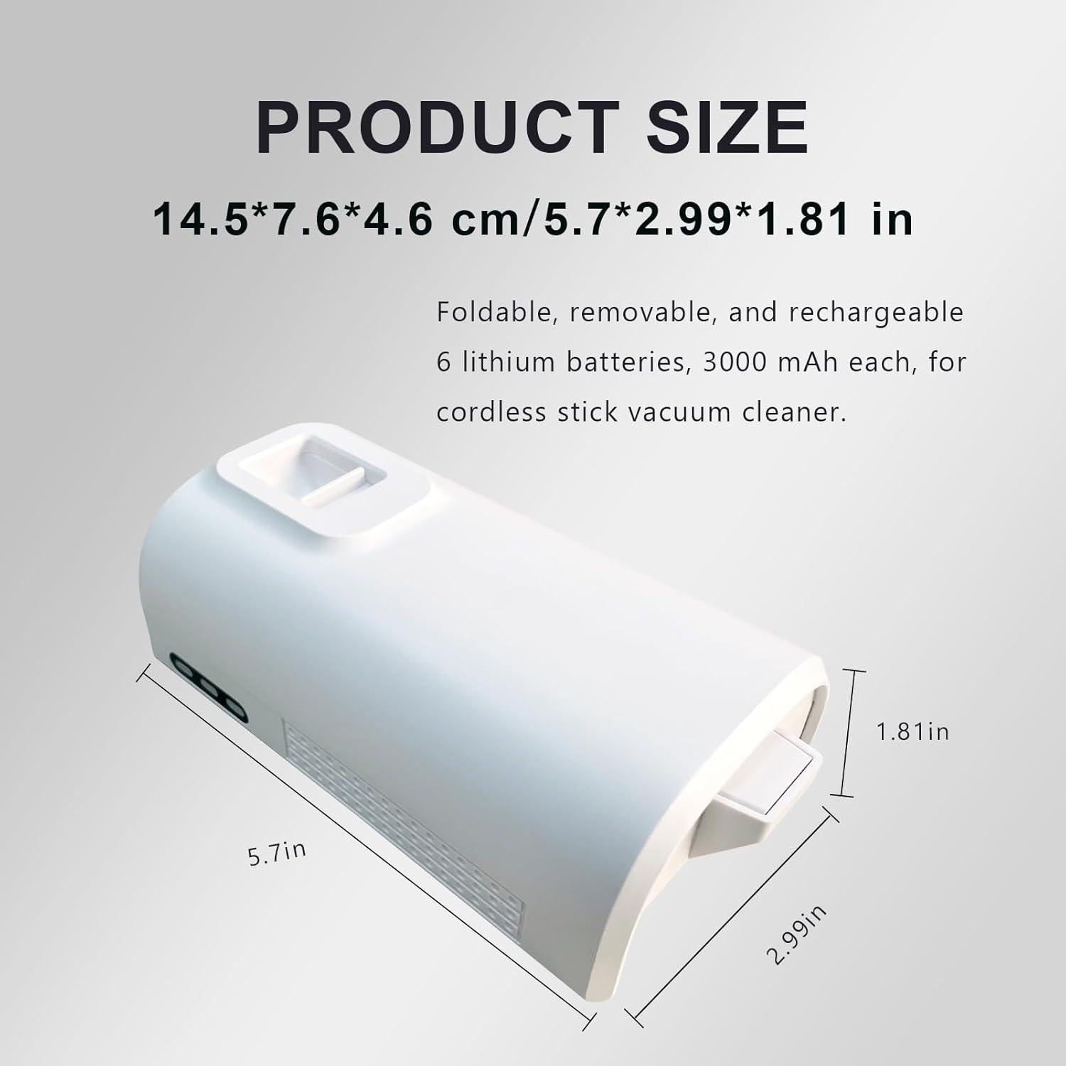 Batería de Reemplazo 3000mAh 22.2V para Aspiradora LEVOIT LVAC-200