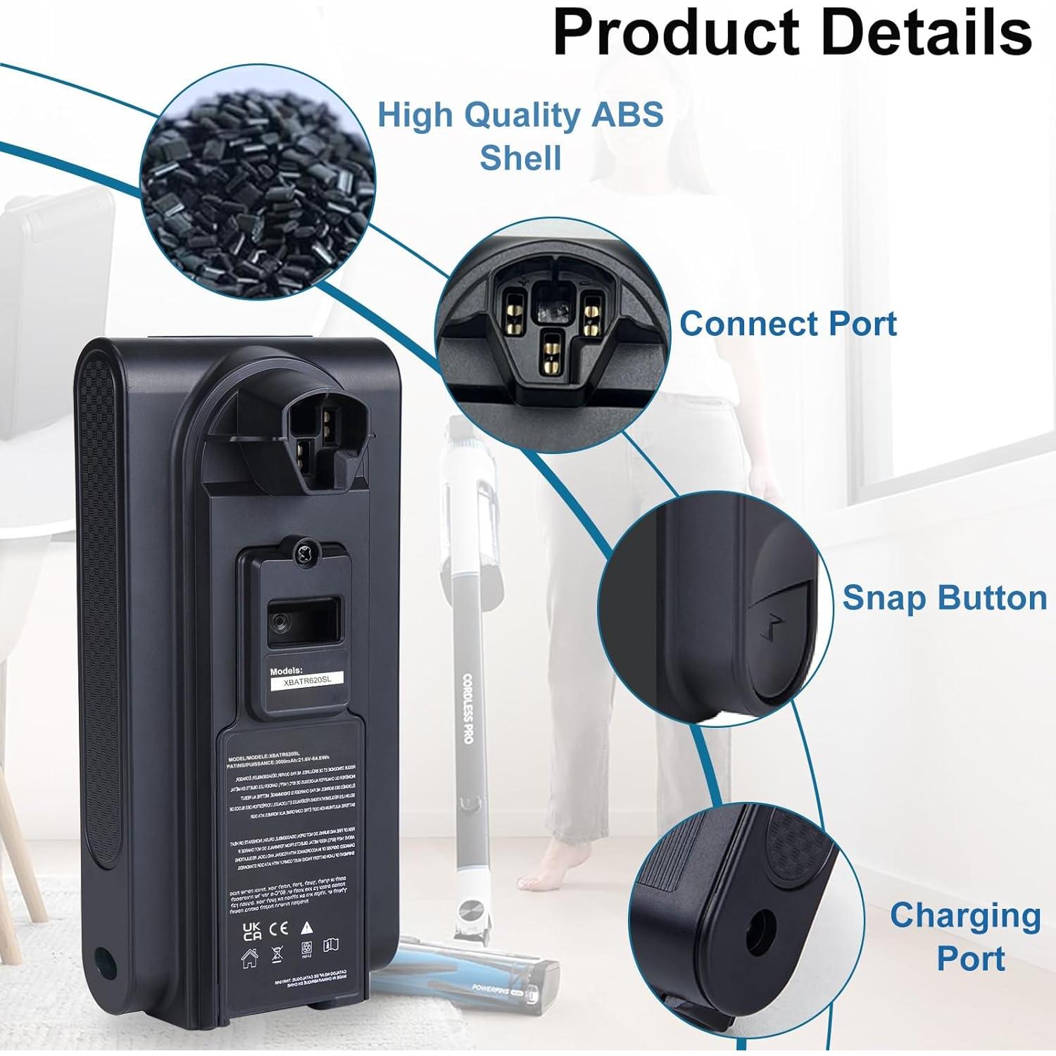 Batería de Reemplazo Shark XBATR620SL 3000mAh 21.6V