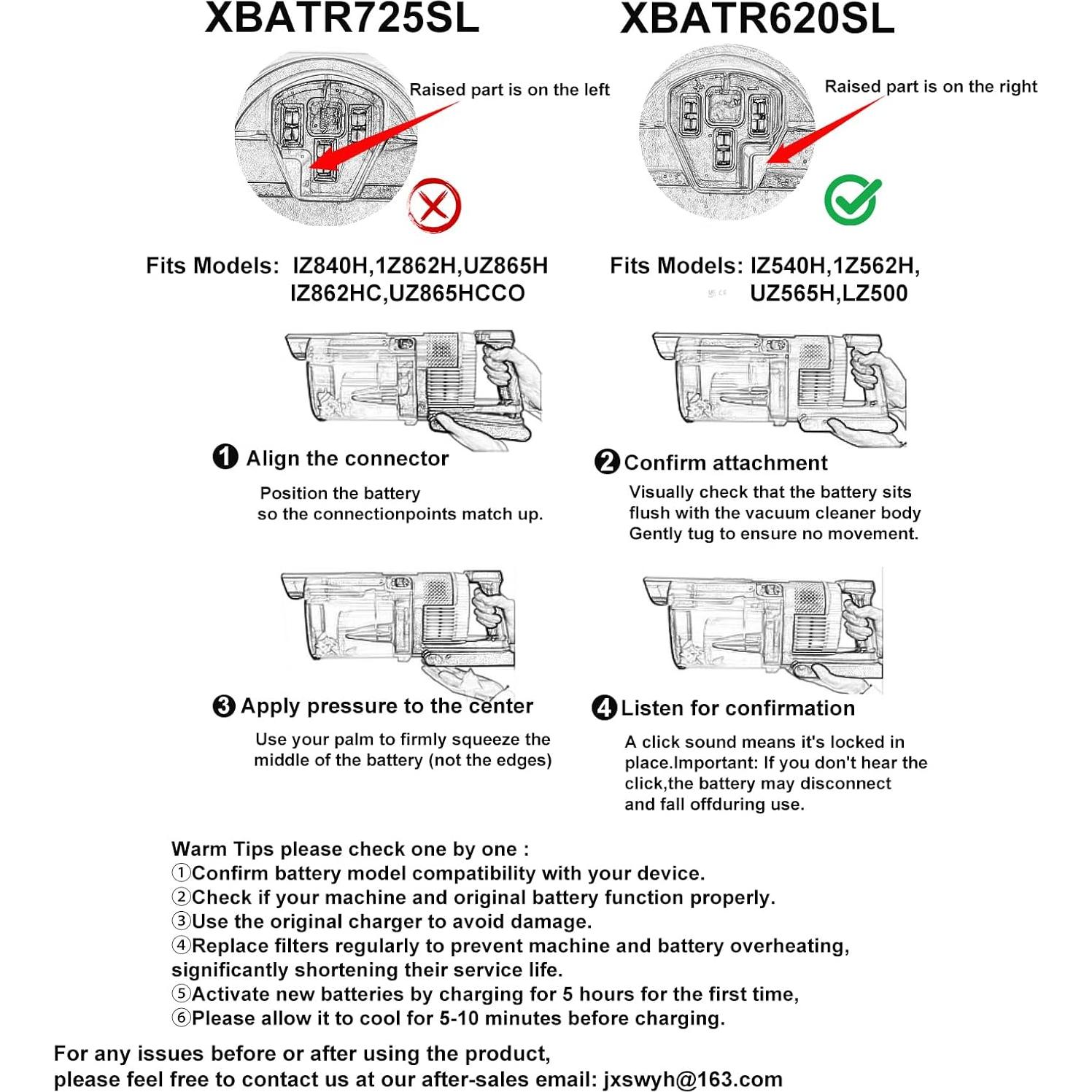 Batería de Reemplazo Shark XBATR620SL 3000mAh 21.6V