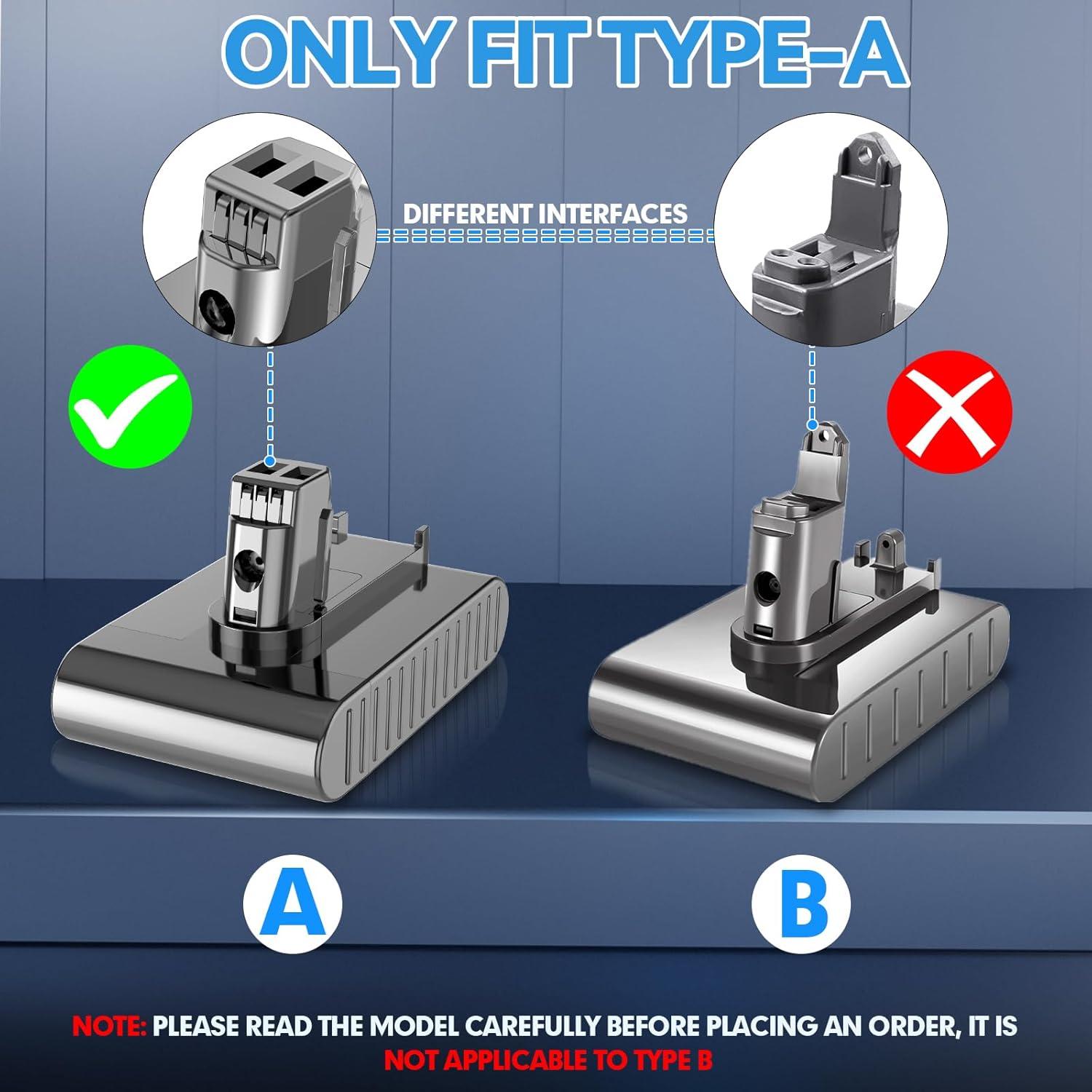 Batería de Litio-ion BATTOOL 8000mAh 22.2V para Dyson DC31 DC34 DC35