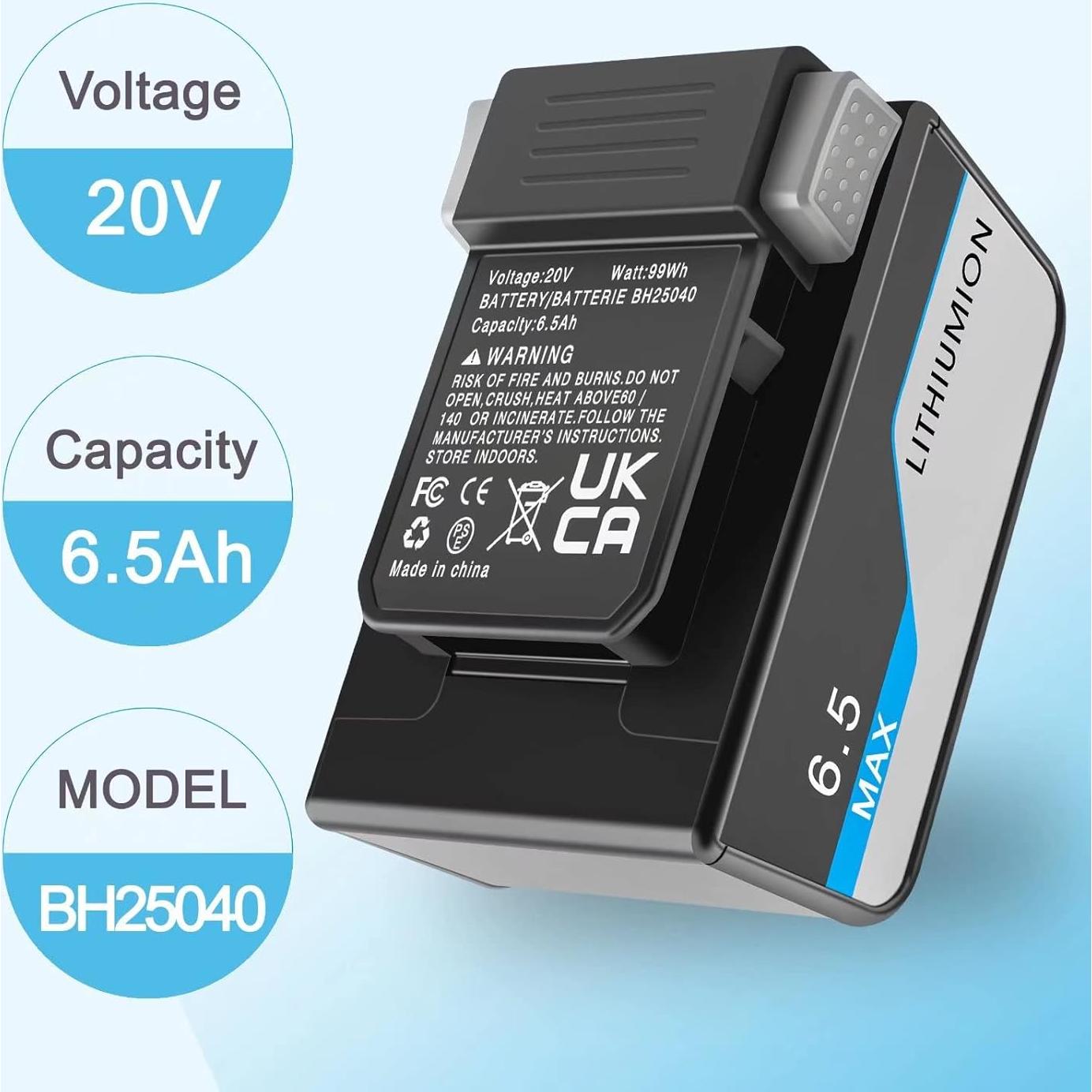 Batería de Reemplazo IBATTS 6.5Ah para Aspiradoras Hoover ONEPWR