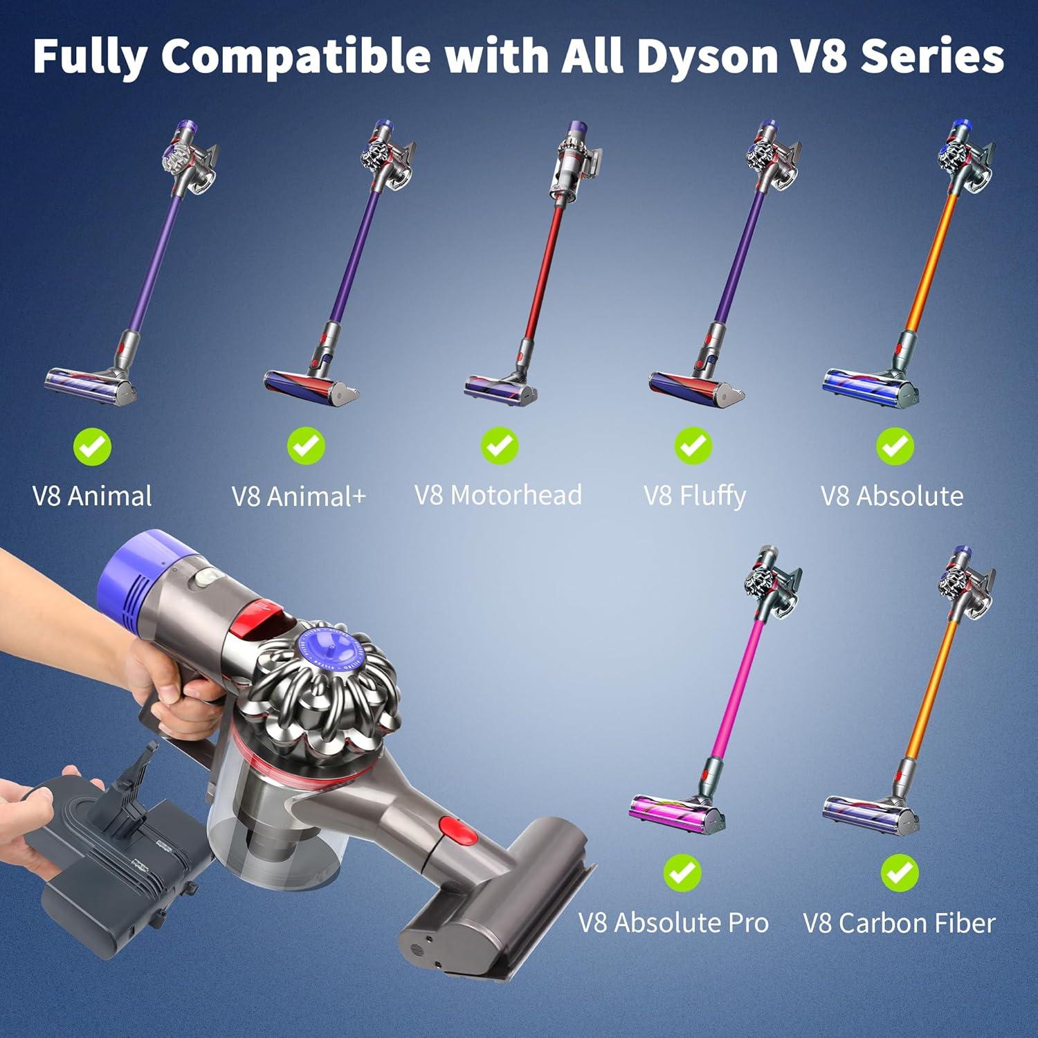 Batería de Reemplazo Li-ion 8000mAh para Dyson V8 - JEMERYY