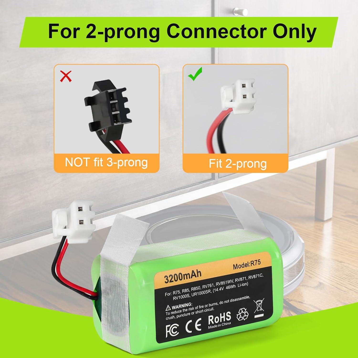 Batería de Reemplazo RVBAT850 3200mAh para Aspiradoras Shark