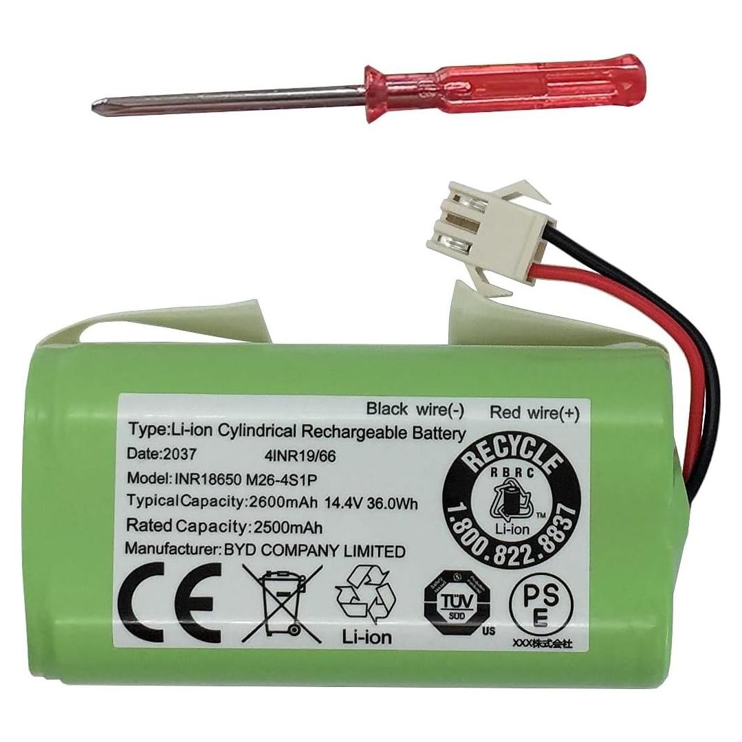 Batería de Reemplazo BYD 2600mAh 14.4V para Ecovacs y Eufy
