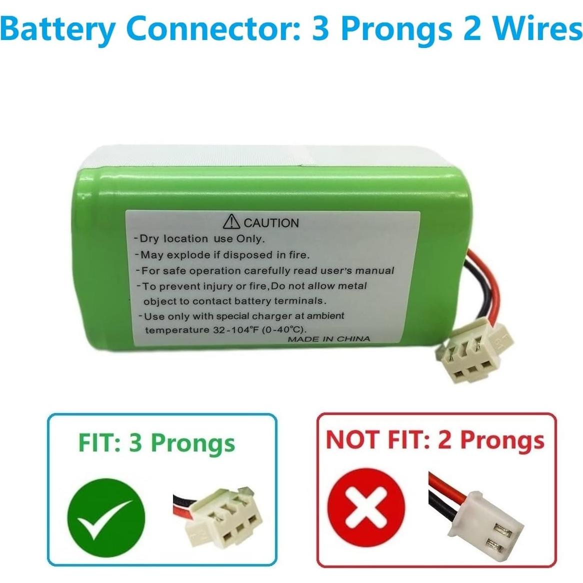 Batería de Reemplazo BYD 2600mAh 14.4V para Ecovacs y Eufy