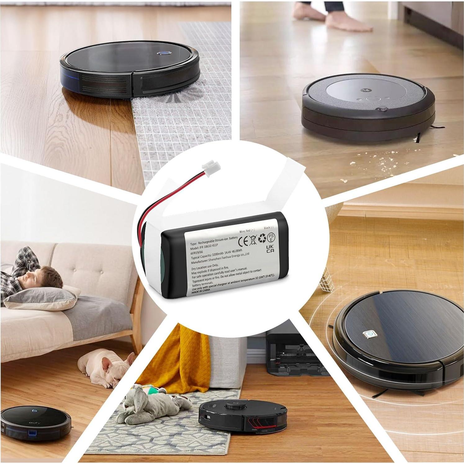 Batería de Reemplazo Shark RVBAT850 3200mAh 14.4V