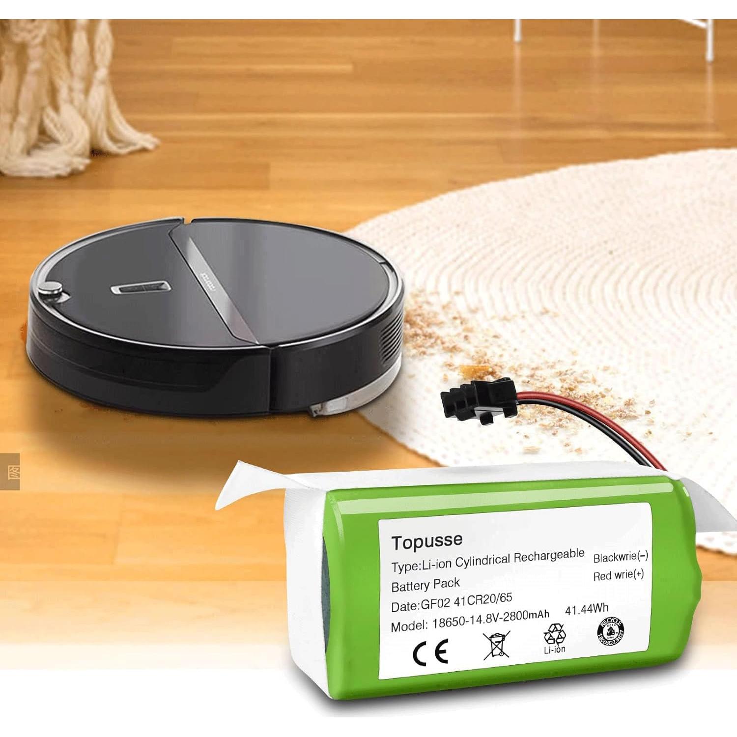 Batería de Reemplazo Li-ion 14.4V 2800mAh para Aspiradoras Eufy y Ecovacs