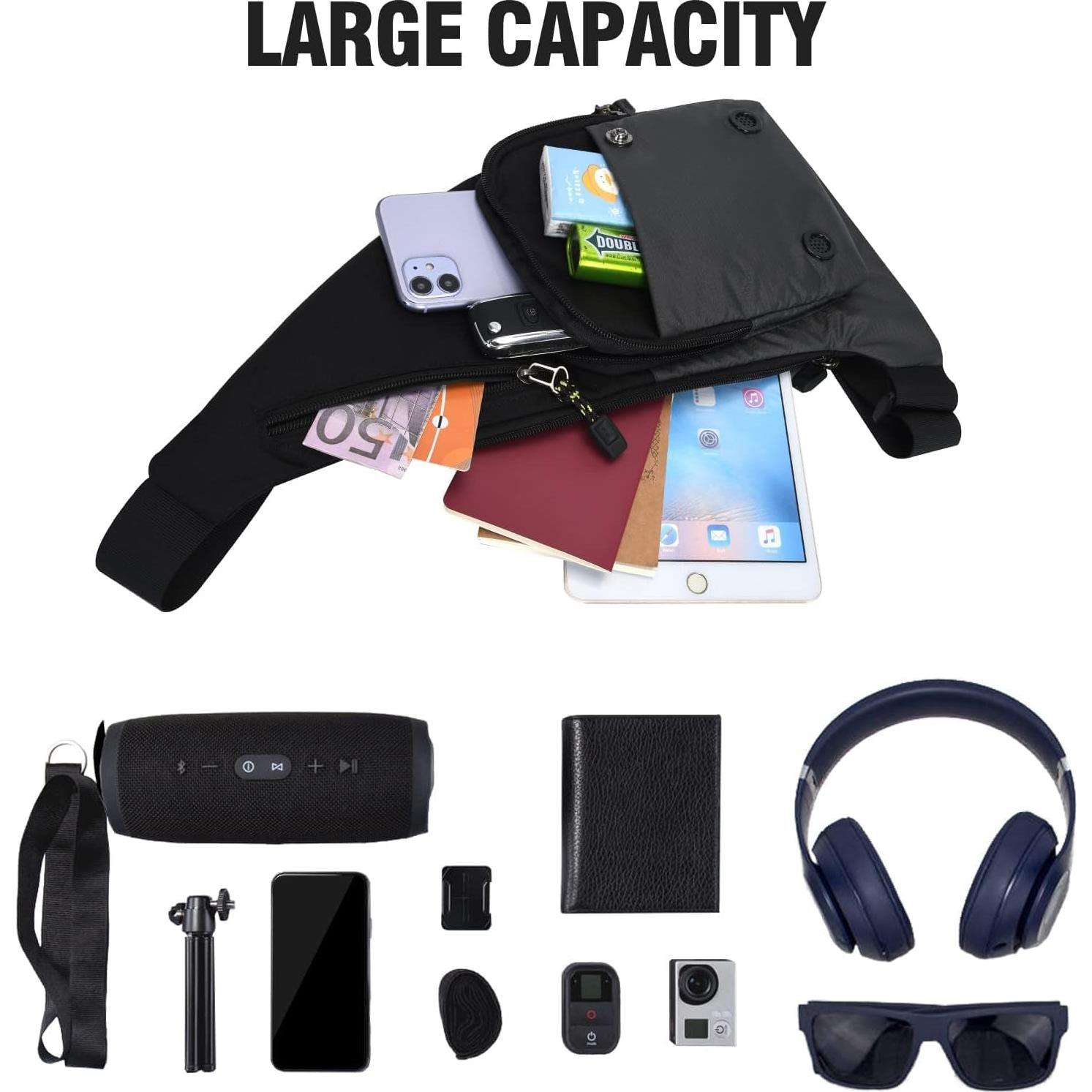 Bolsa Cruzada Peicees Kb283 Nylon Impermeable para Hombre