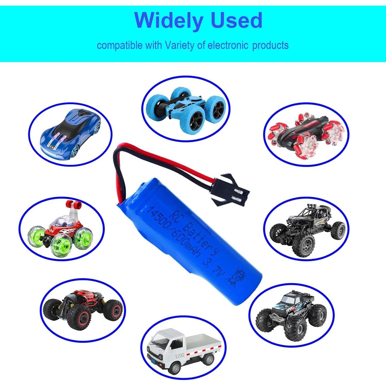 Batería recargable Li-ion 3.7V 600mAh con USB PTIJPOW