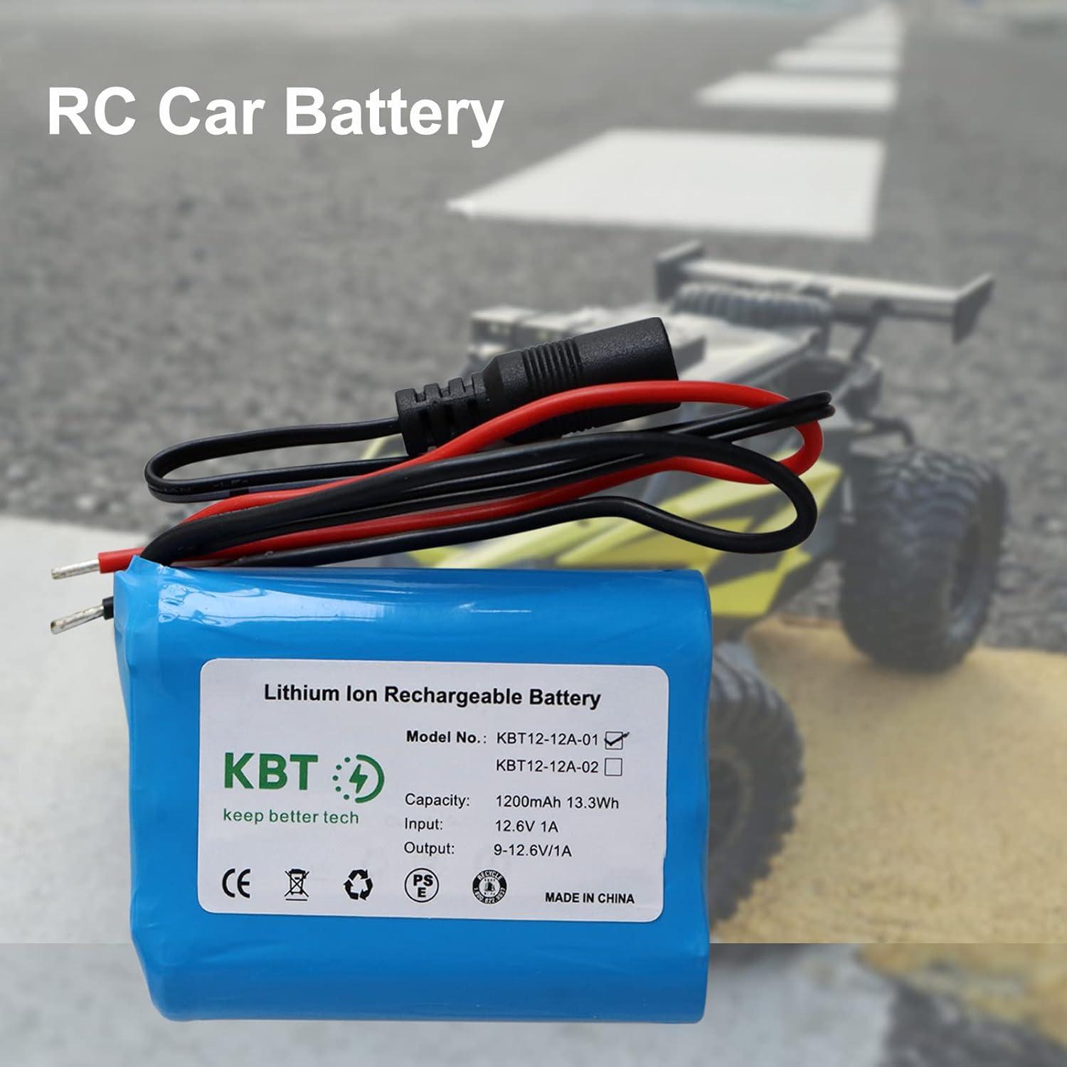 Batería de Litio Recargable 12V 1200mAh KBT con Cargador
