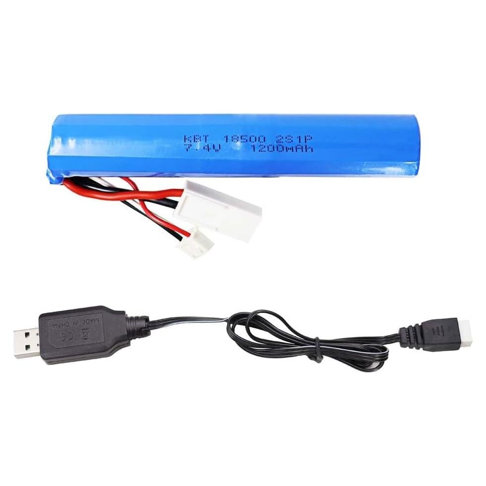 Batería Recargable Li-ion 7.4V 1200mAh KBT para RC