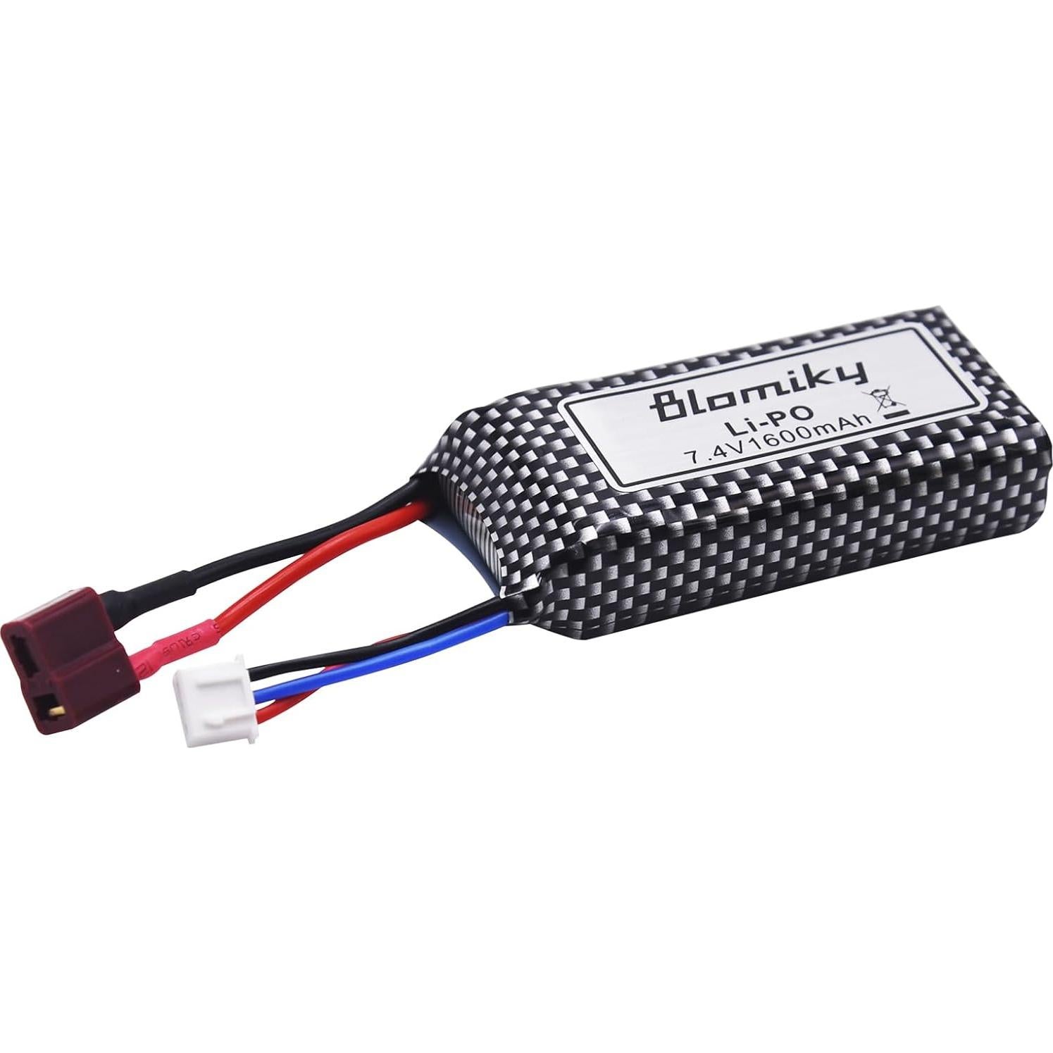 Batería Lipo 7.4V 1600mAh Blomiky 2 Pack para RC 1/10