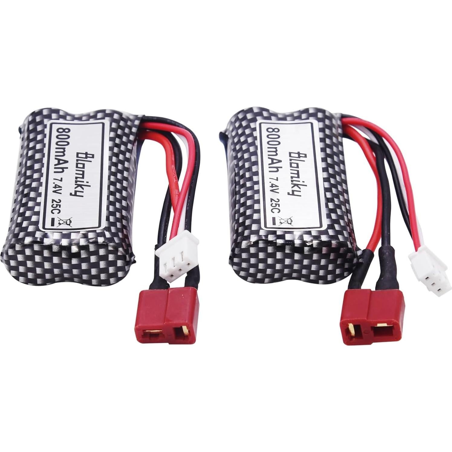 Batería Li-ion 7.4V 800mAh 2S Blomiky para RC Autos y Barcos