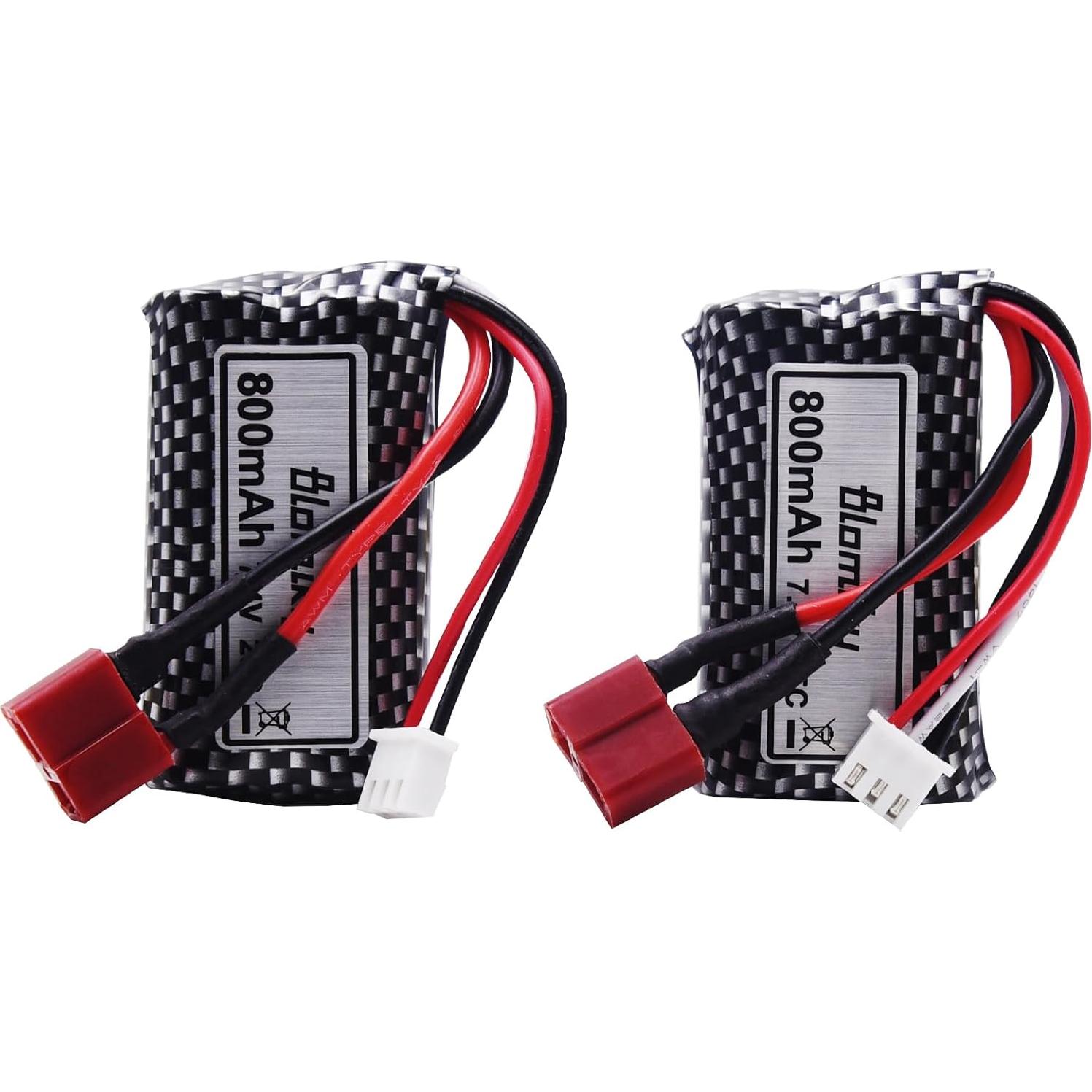 Batería Li-ion 7.4V 800mAh 2S Blomiky para RC Autos y Barcos