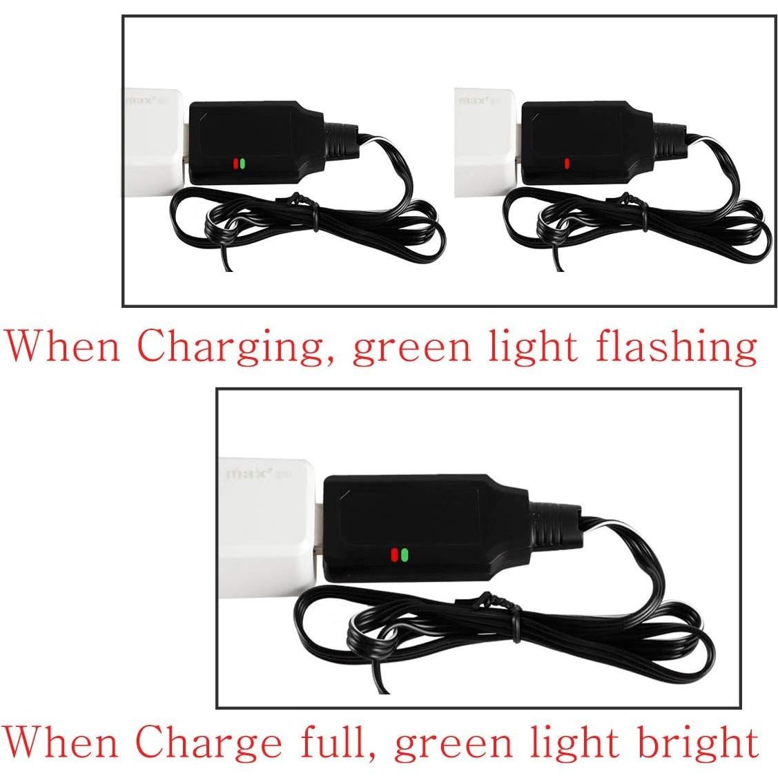 Batería Li-ion 7.4V 1500mAh con conector JST - 2 paquetes con cargador USB