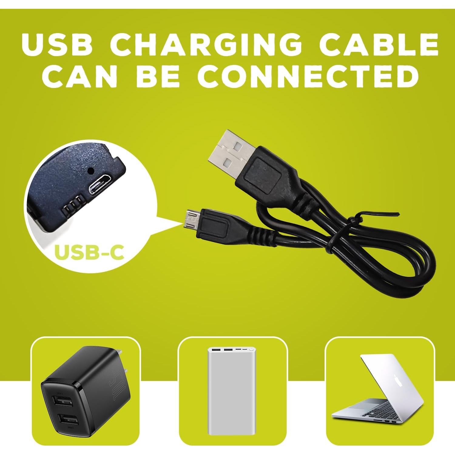 Batería LiPo 3PCS 3.7V 1000mAh con cable USB para Drones RC