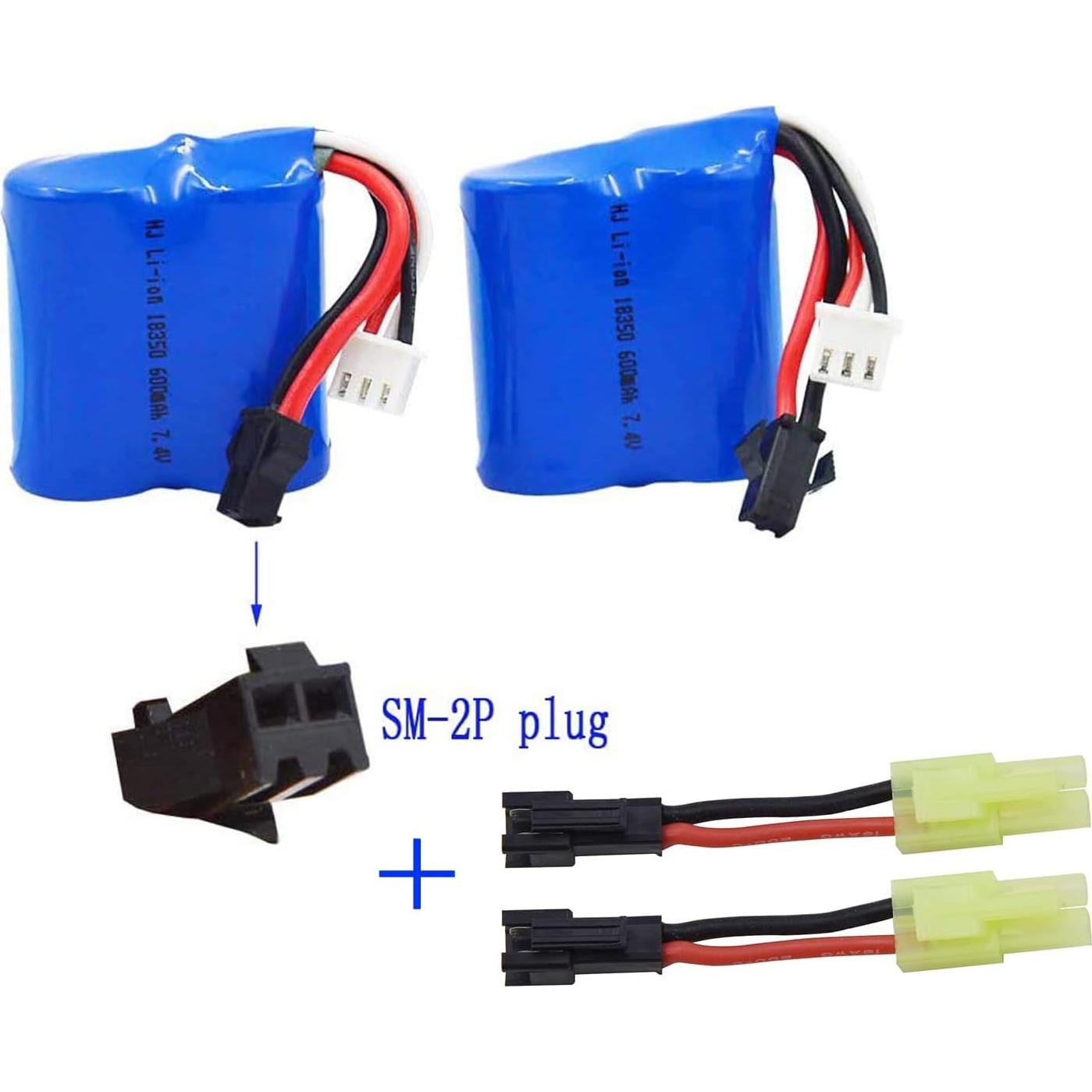 Batería de Ion de Litio 7.4V 600mAh Blomiky para Barcos RC