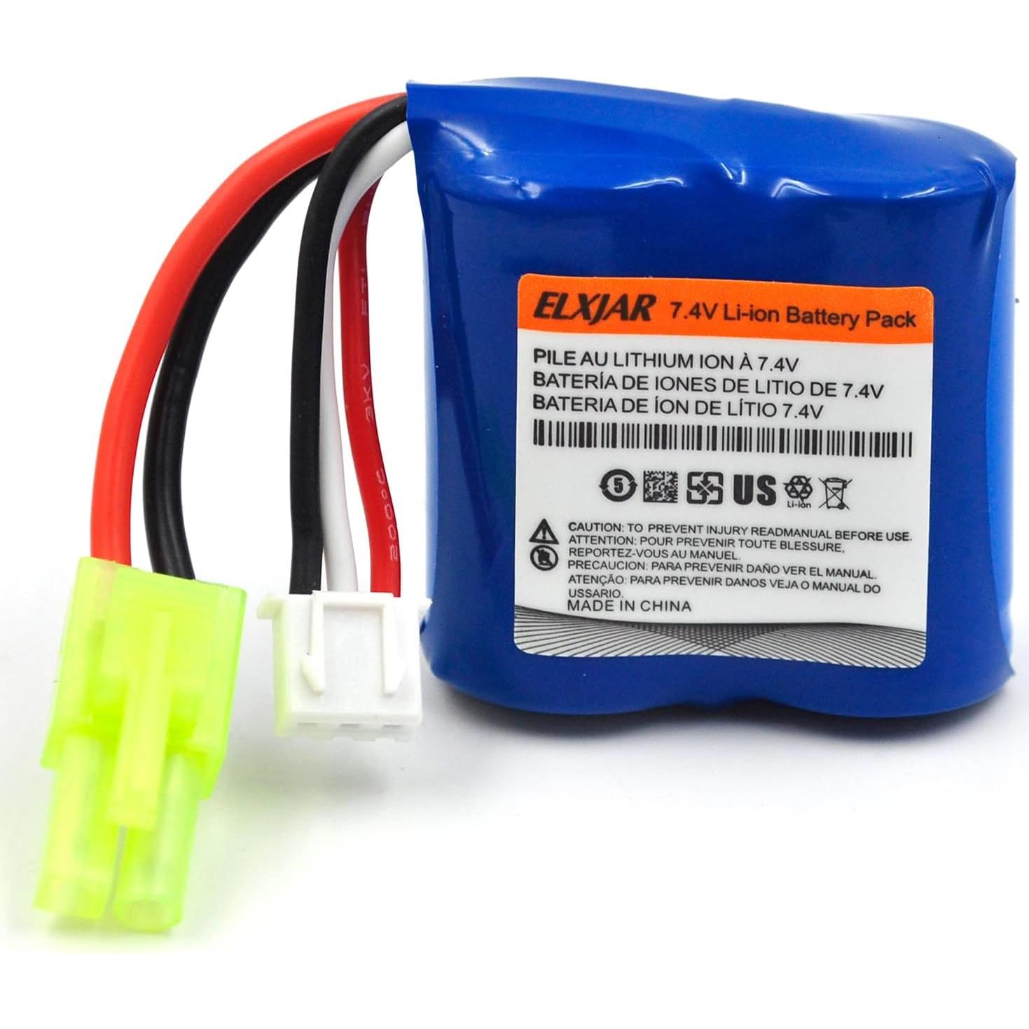 Batería Li-ion 7.4V 600mAh Mini Tamiya 4-Pack elxjar