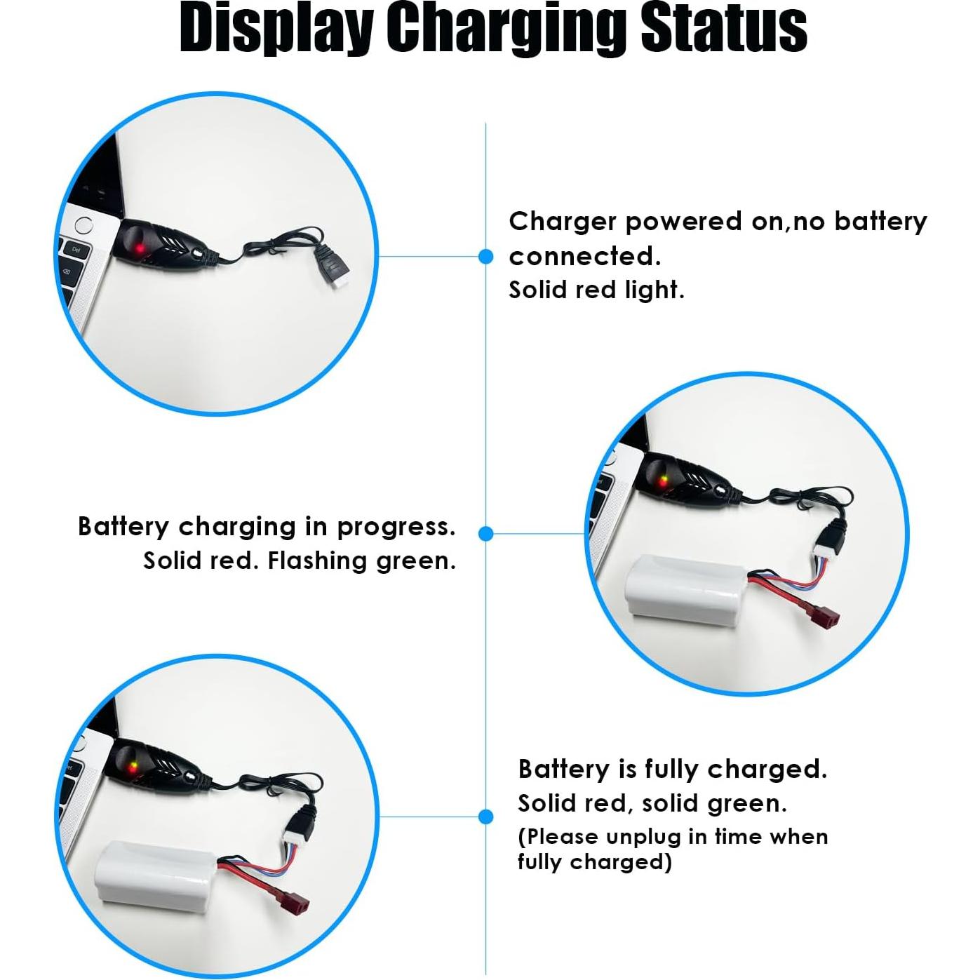 Batería Li-ion 11.1V 3000mAh URGENEX para Barcos RC 2PCS