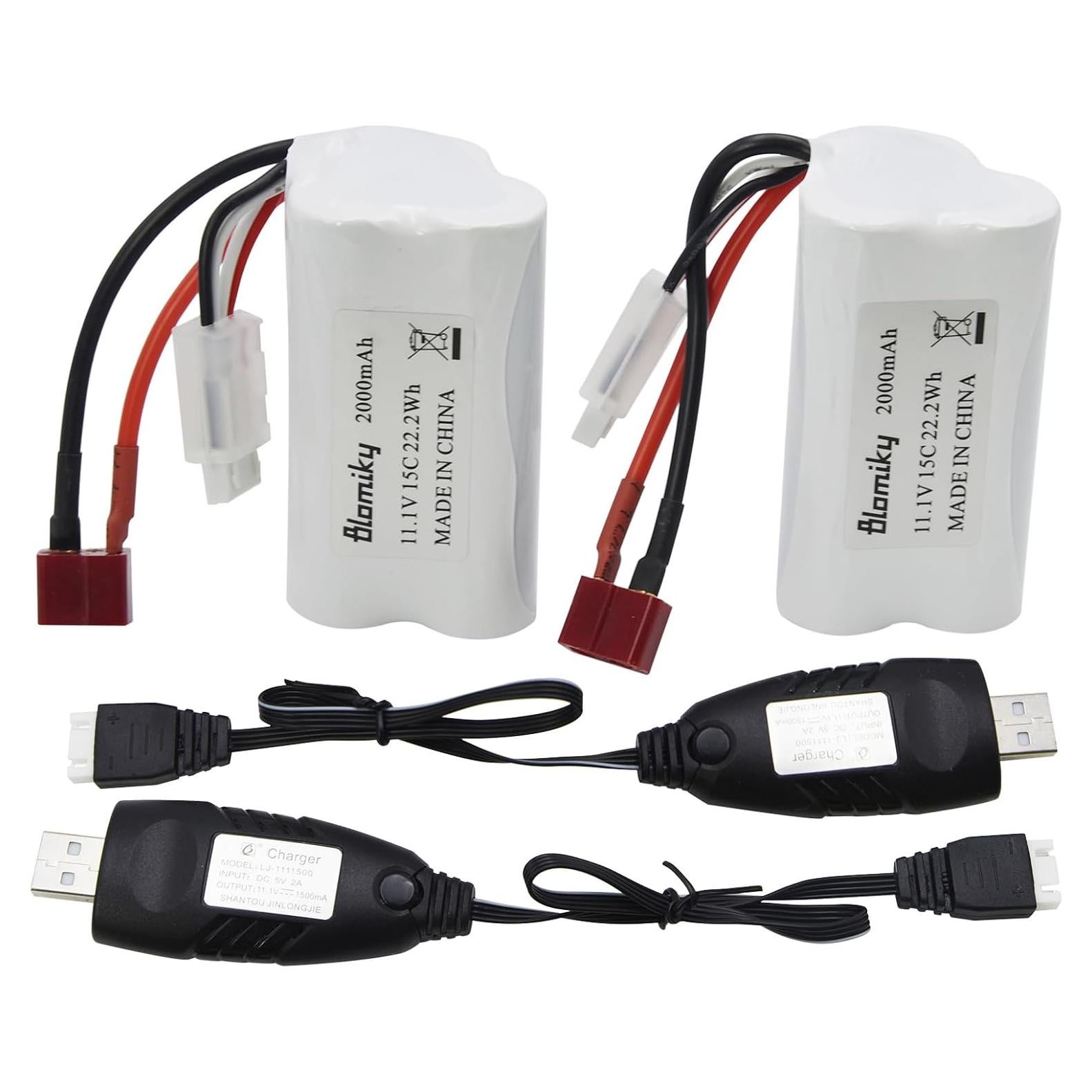 Batería Li-ion 11.1V 2000mAh Blomiky para Barco RC R608