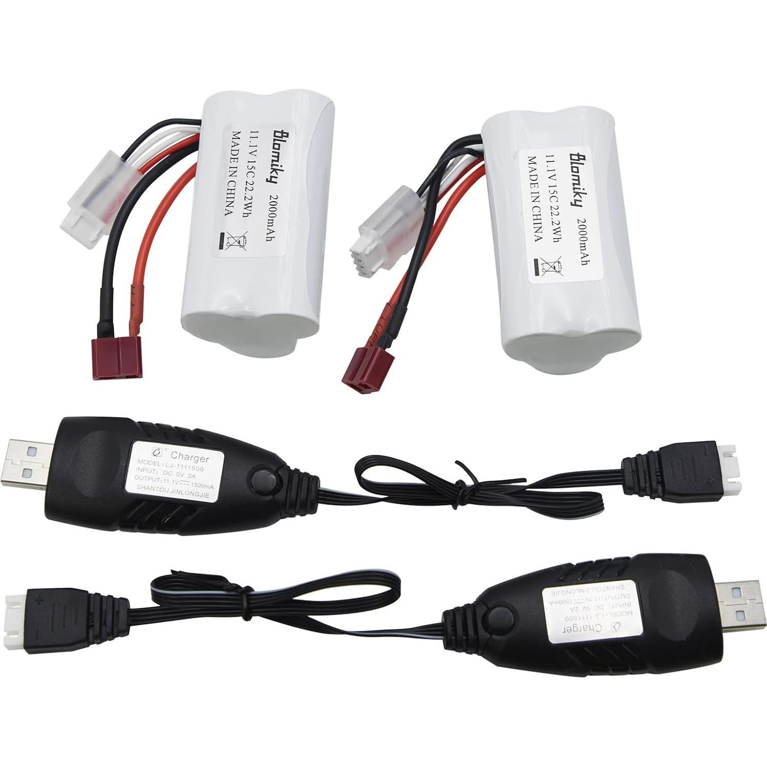 Batería Li-ion 11.1V 2000mAh Blomiky para Barco RC R608