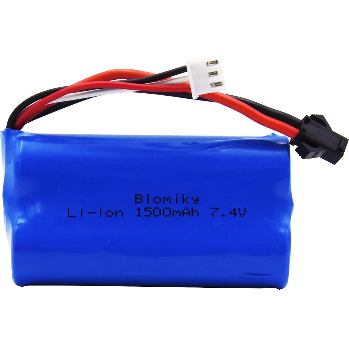 Batería de Litio Recargable 7.4V 1500mAh SM-2P BOFUNENG - 2 Pack