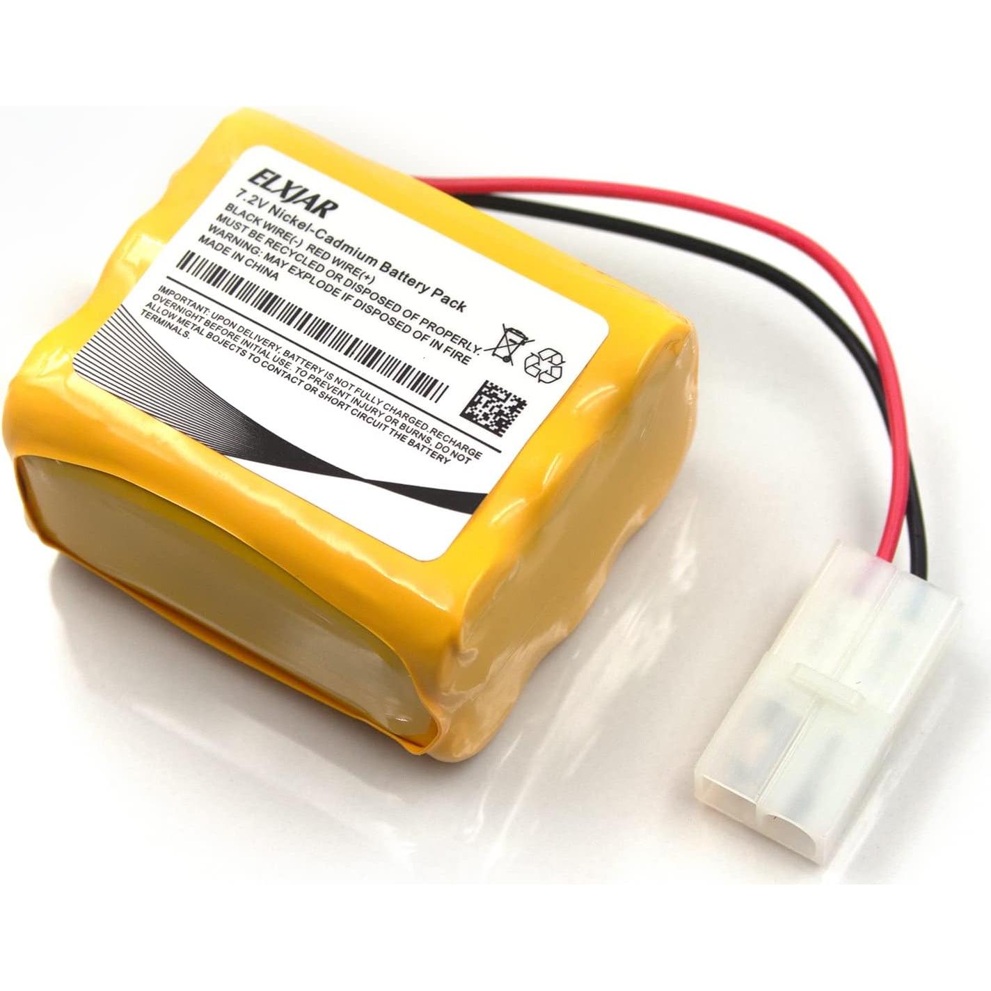 Paquete de Batería Recargable NiCd 7.2V 1000mAh Elxjar - 2 Unidades