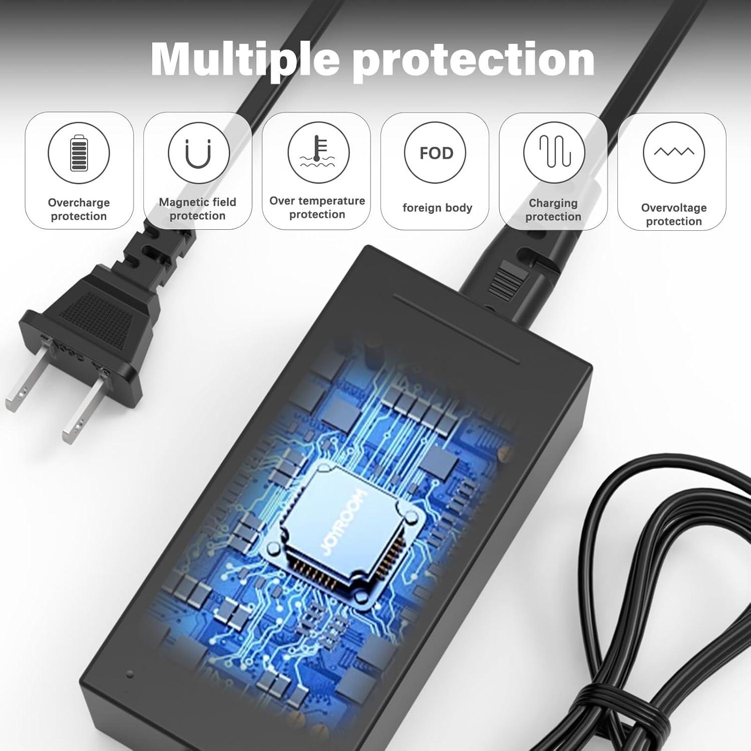 Cargador Rápido 54.6V 2A Pinkind para Baterías de Litio 48V 13S