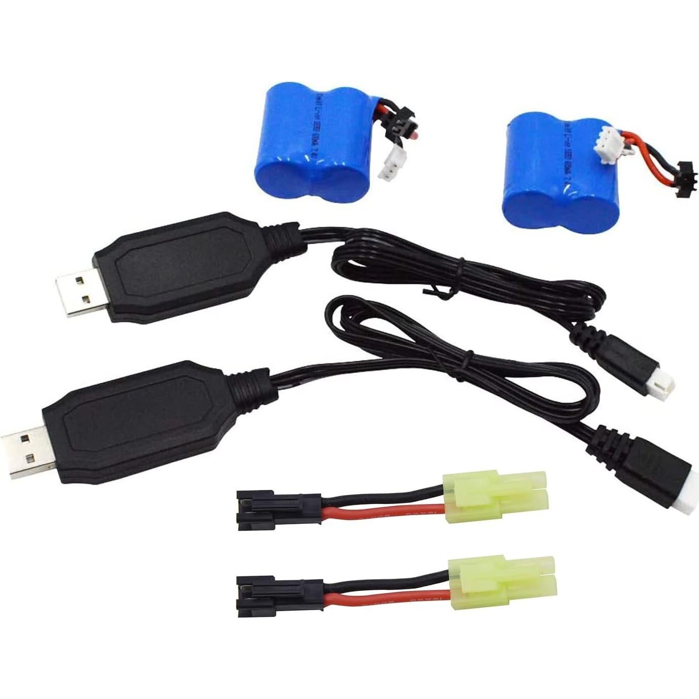 Batería Recargable 7.4V 600mAh Li-ion Blomiky para Barcos RC