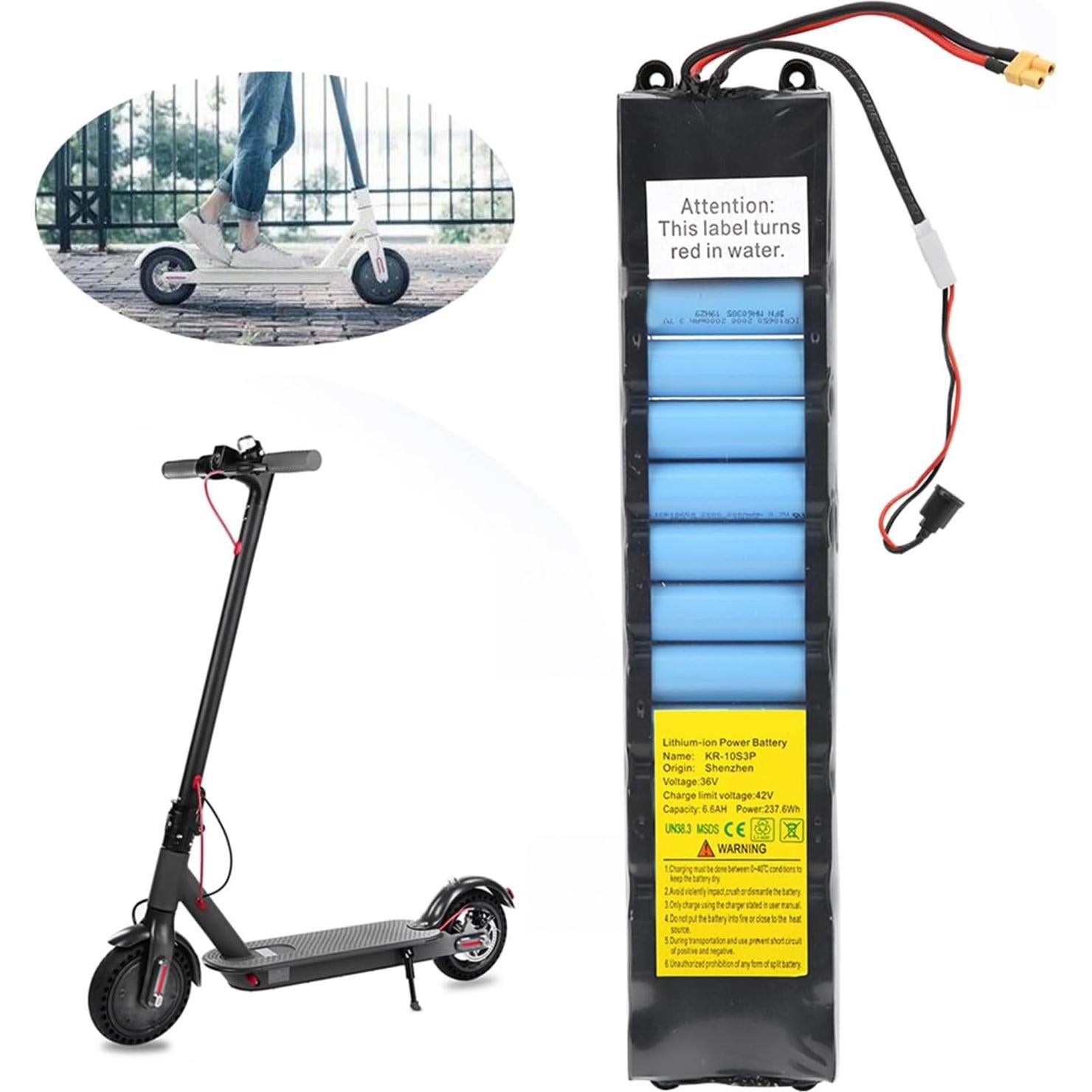 Batería de 36V 6600mAh para Scooter Eléctrico M365 Syrisora