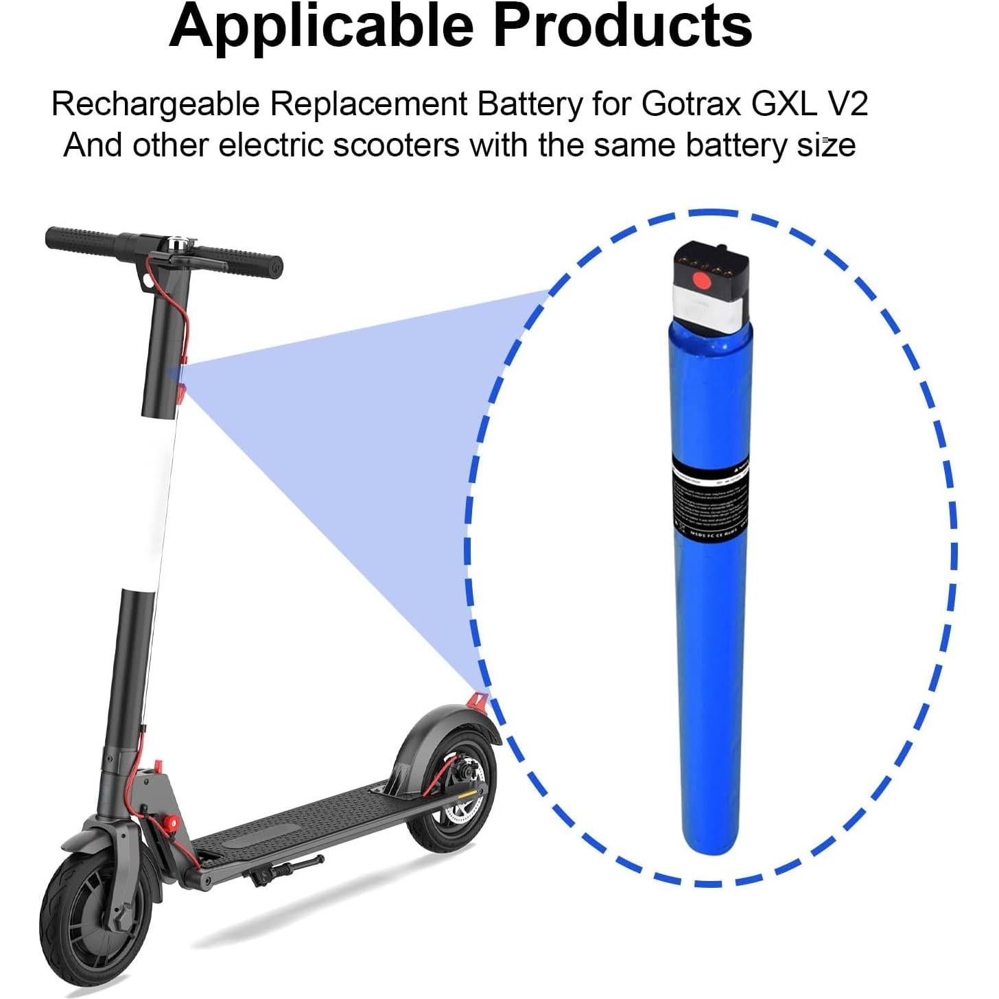 Batería de 36V 5200mAh Gotrax GXL V2 - Alta Capacidad