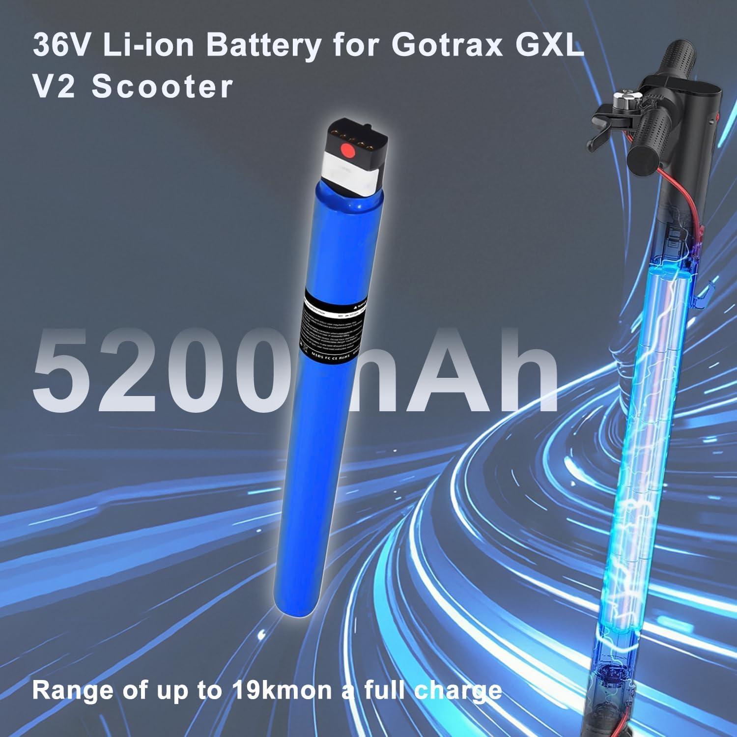Batería de 36V 5200mAh Gotrax GXL V2 - Alta Capacidad