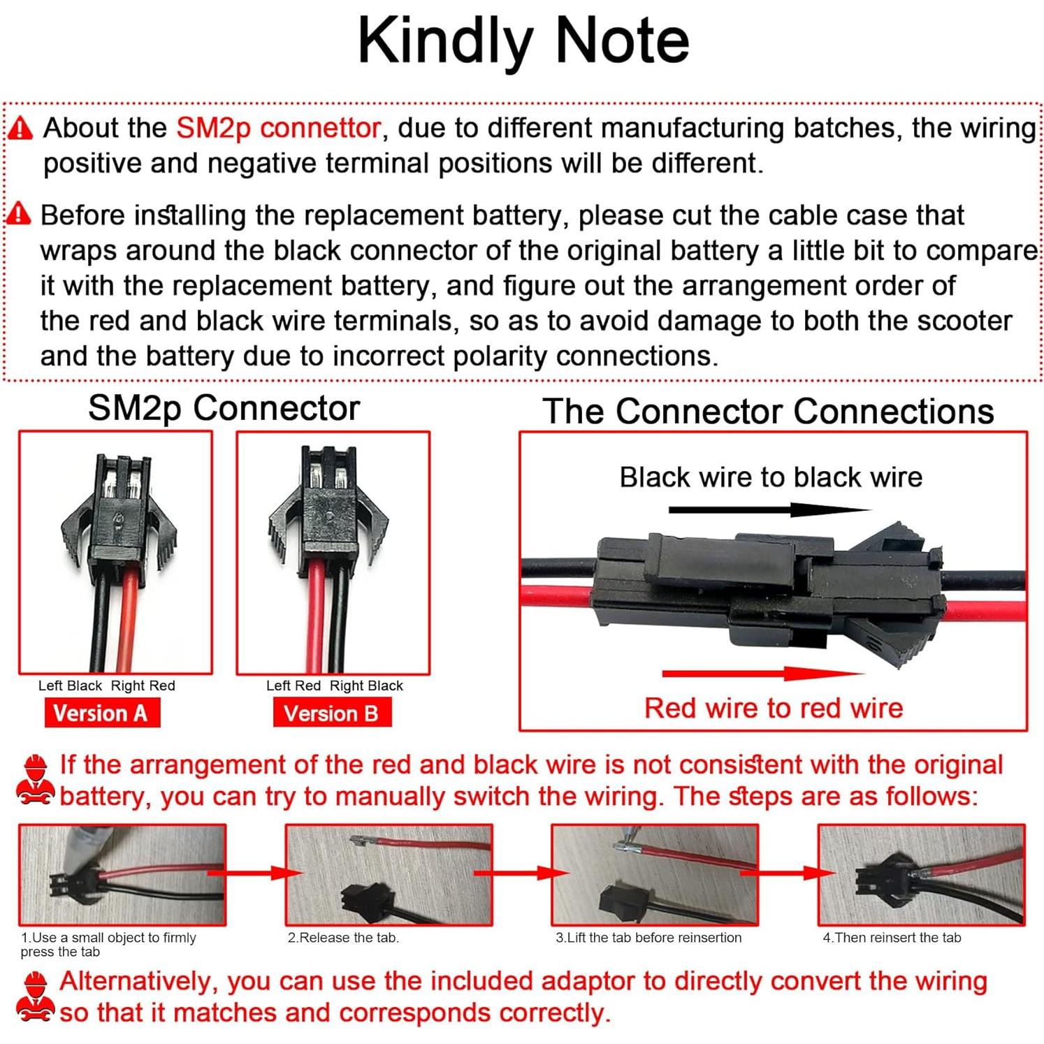 Batería de Scooter Eléctrico 36V 8Ah CBJJ Compatible Phantomgogo R1