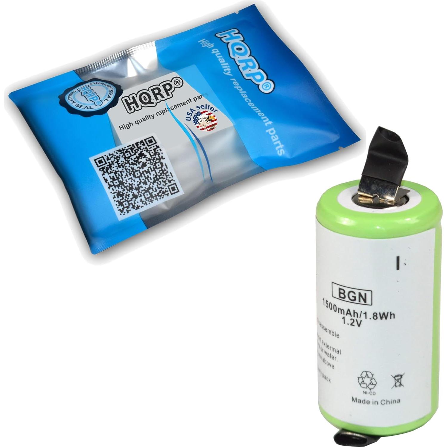 Batería de Reemplazo HQRP para Afeitadoras Wahl 1.2V 1500mAh