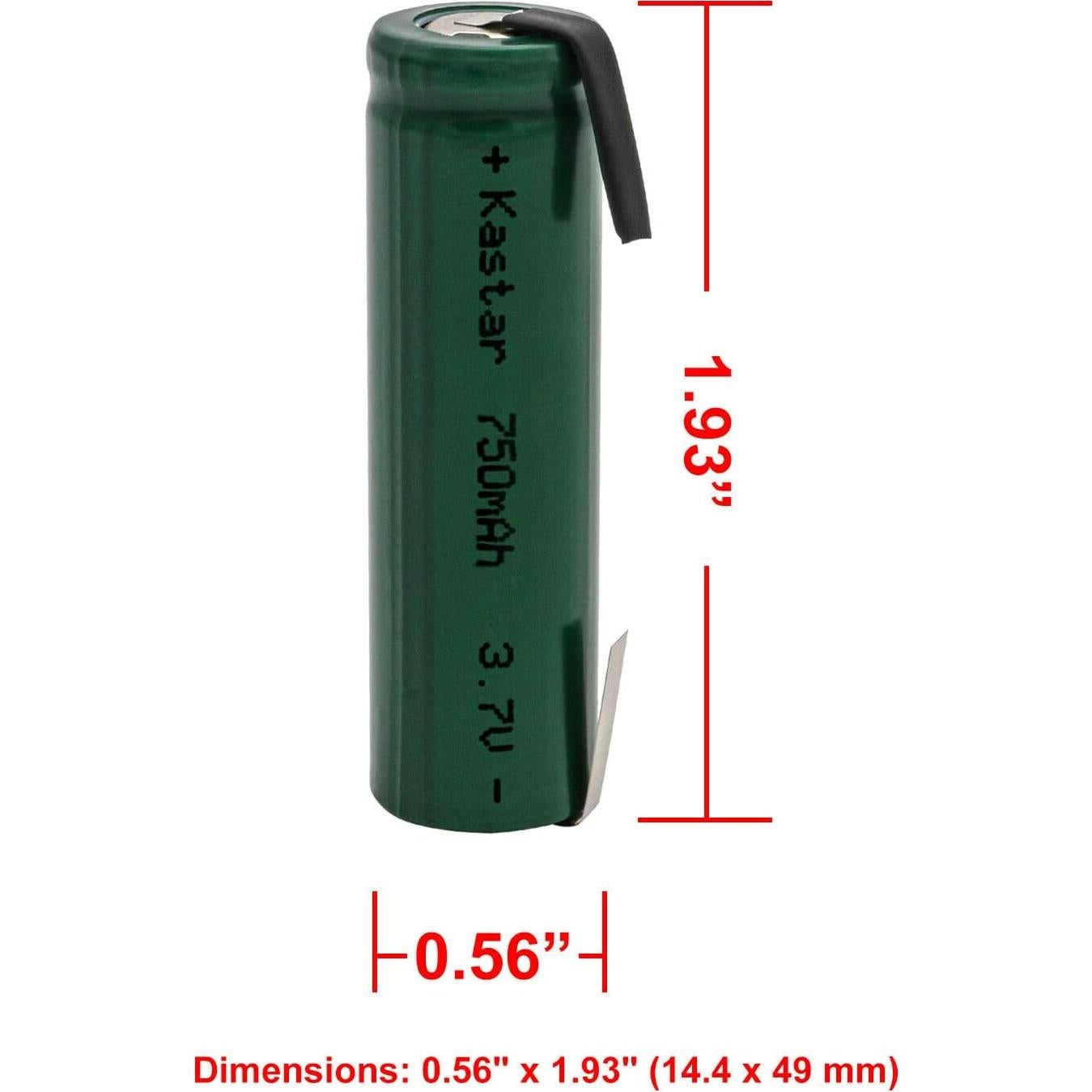 Batería de Litio Kastar 3.7V 750mAh para Cortadoras Andean D8 y Afeitadora Andis