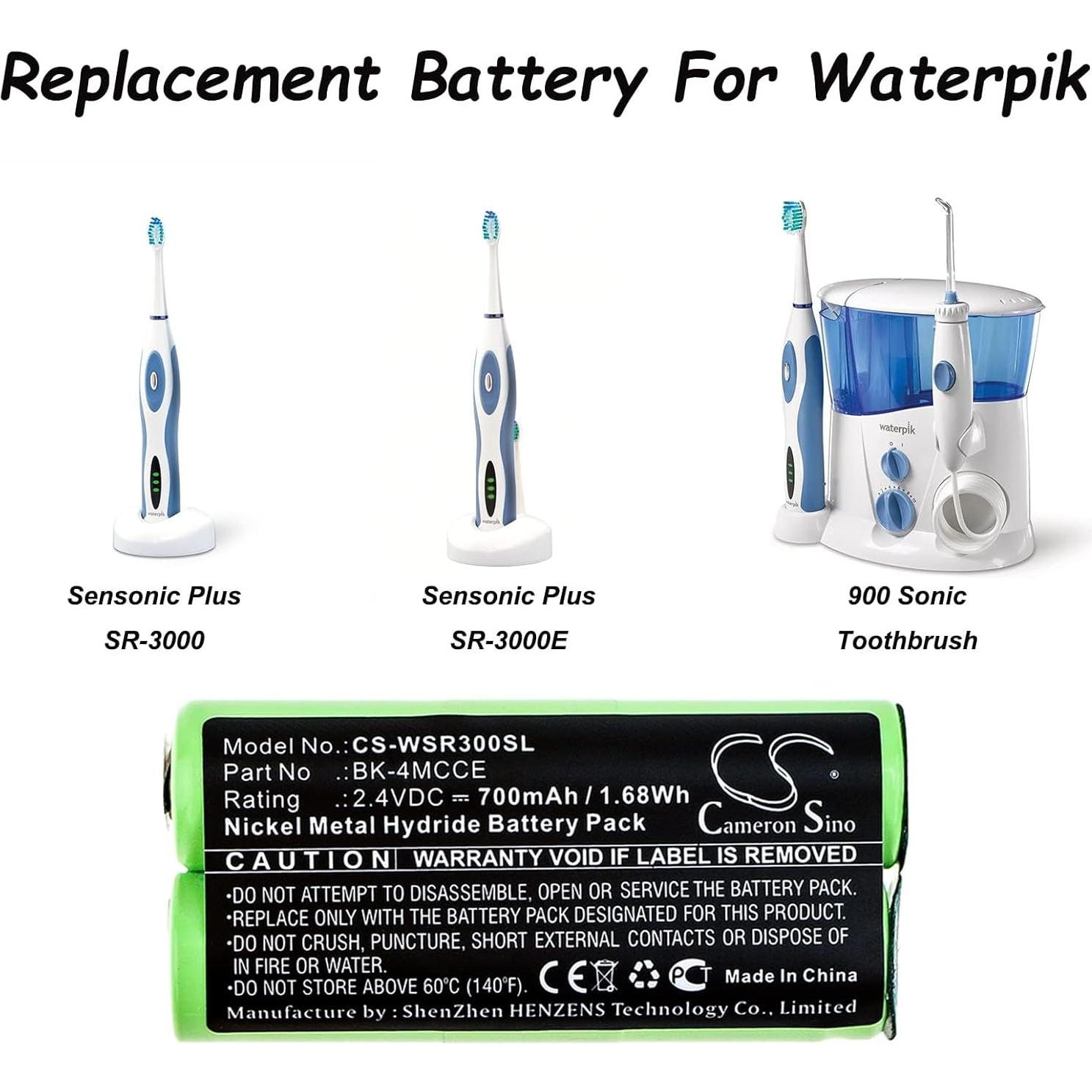 Batería Ni-MH 700mAh 2.4V JIAJIESHI para Cepillo Waterpik