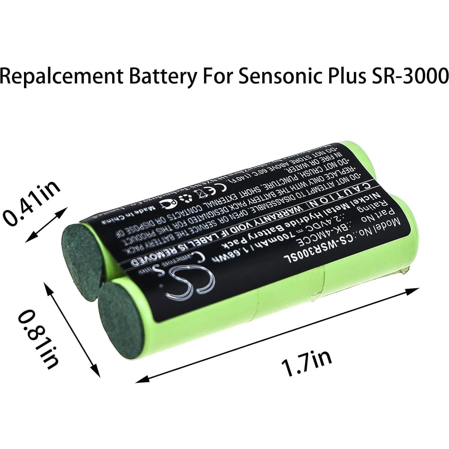 Batería Ni-MH 700mAh 2.4V JIAJIESHI para Cepillo Waterpik