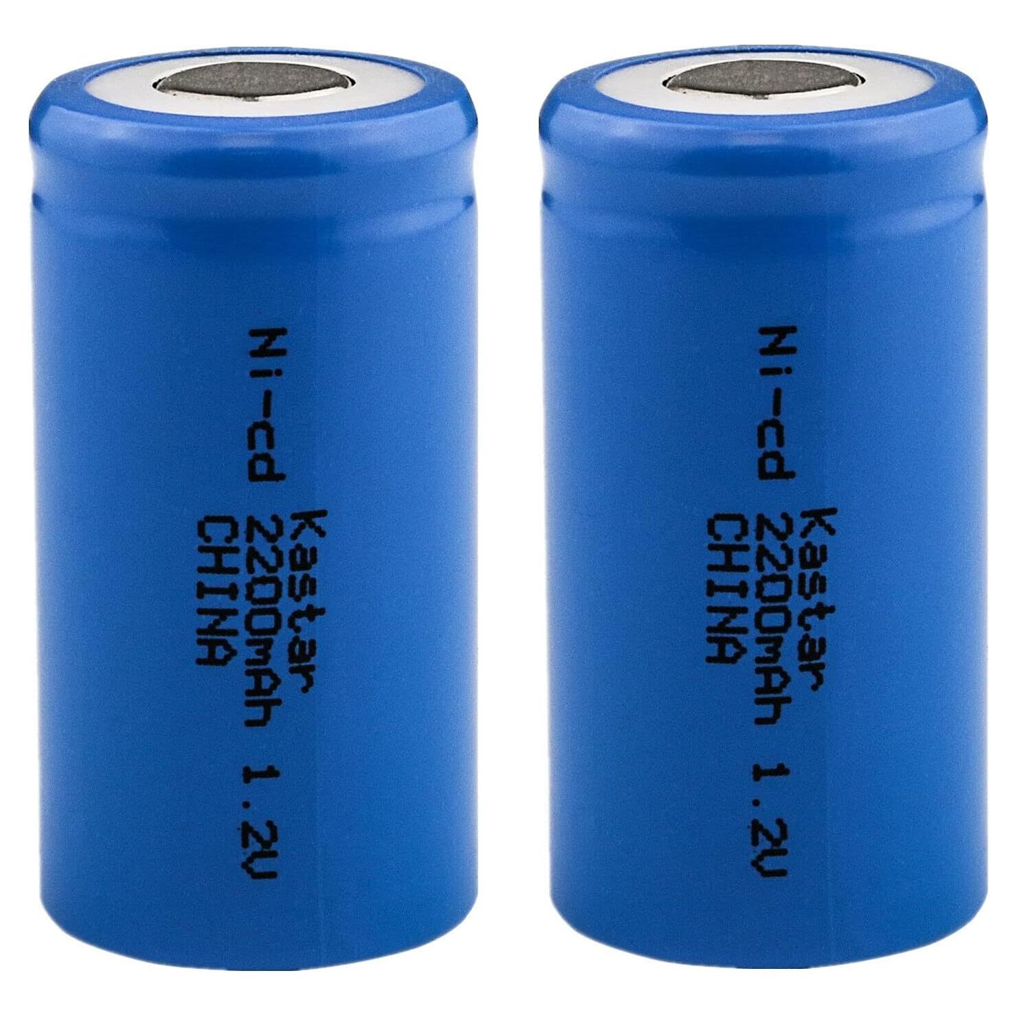 Baterías Recambio Kastar 2-Pack 2200mAh Ni-CD para Afeitadoras