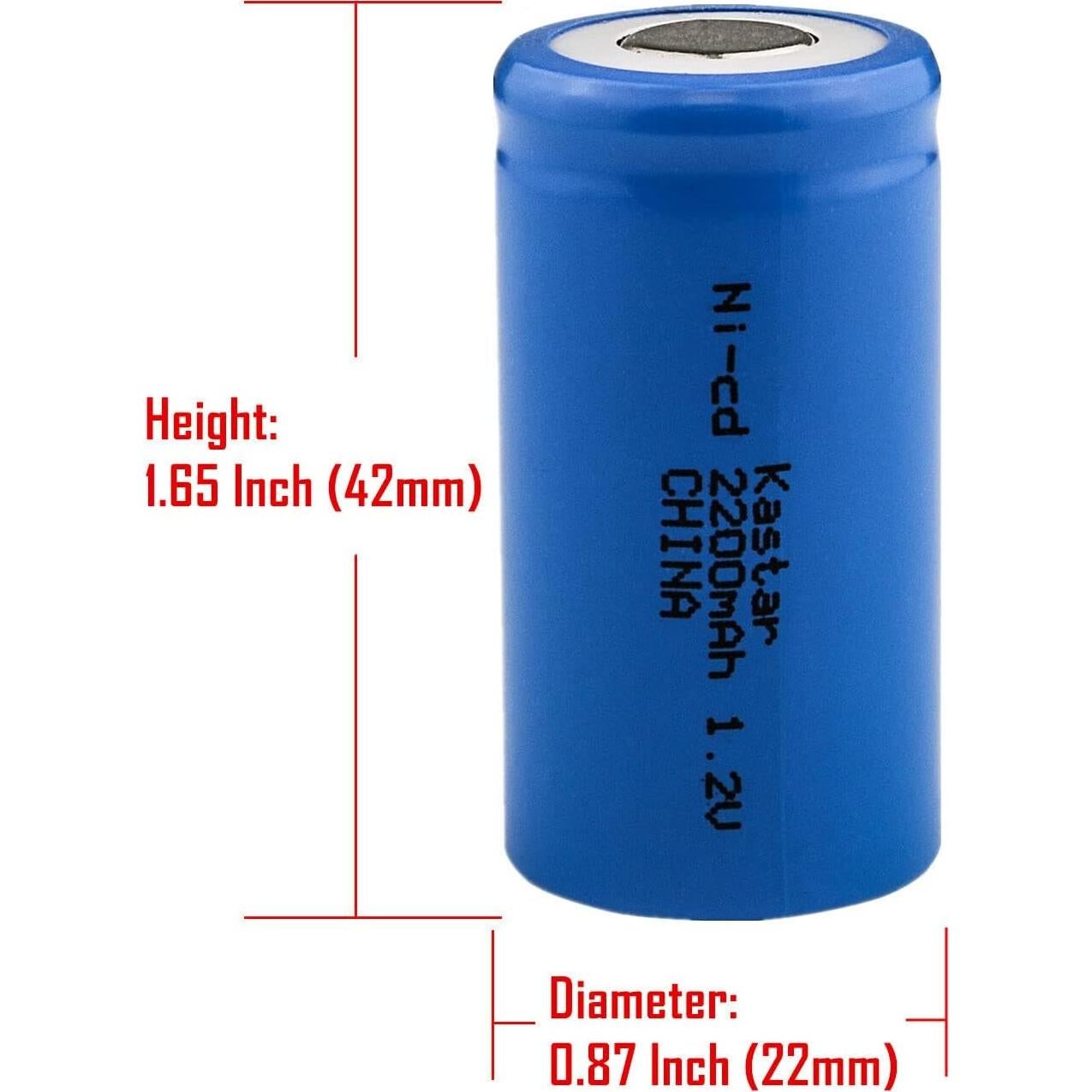 Baterías Recambio Kastar 2-Pack 2200mAh Ni-CD para Afeitadoras