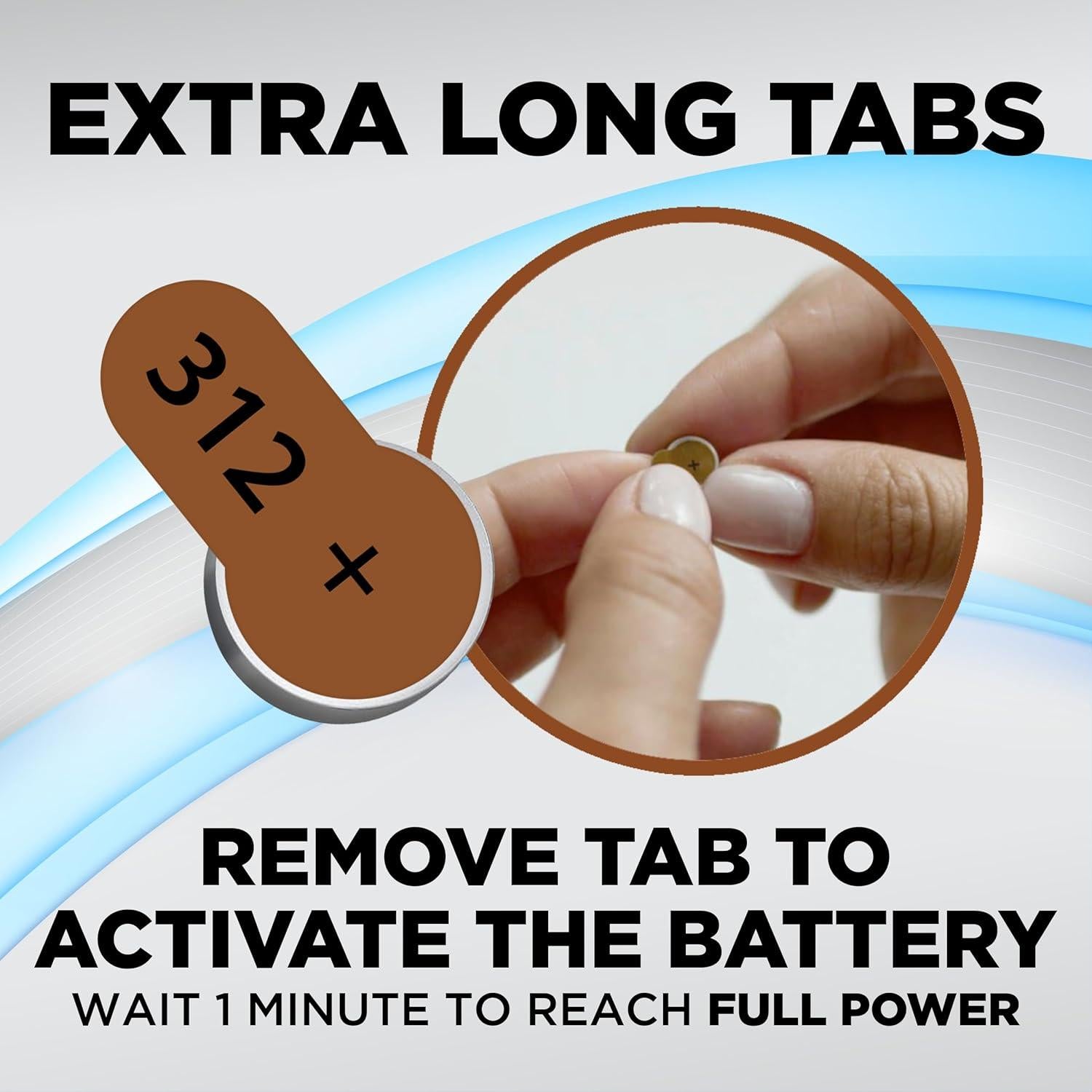 Baterías para Audífonos Powermax 312, Paquete de 60 Unidades