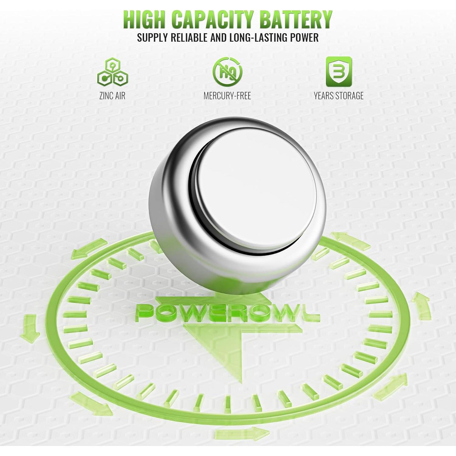 Baterías para Audífonos POWEROWL 312A - Paquete de 24 Unidades