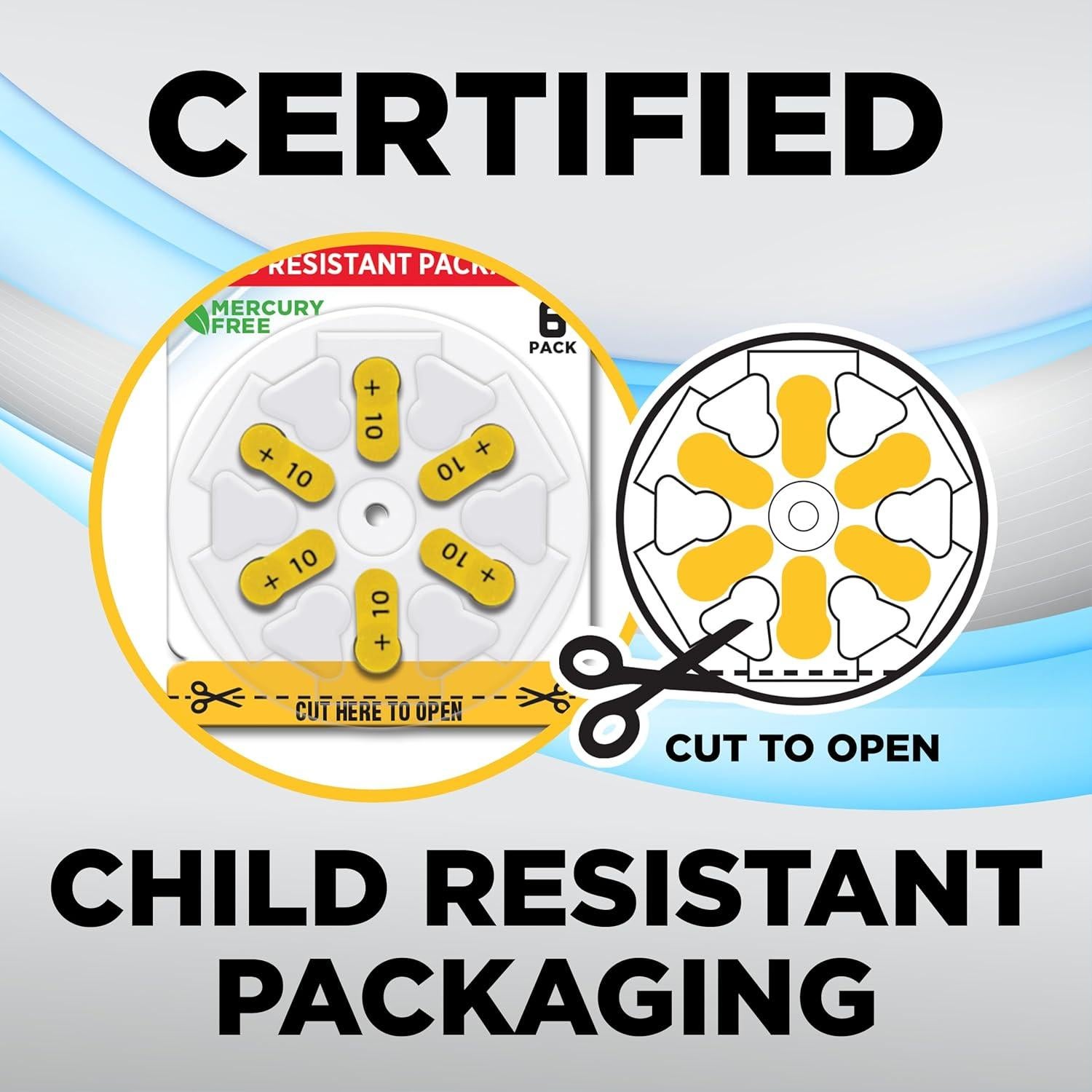 Baterías para Audífonos Powermax Tamaño 10 - Paquete 60 Unidades