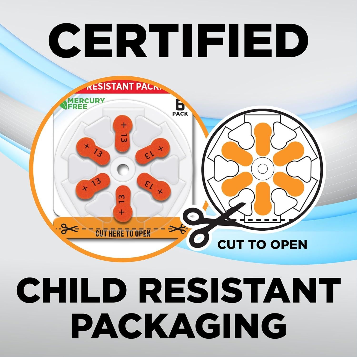 Baterías para Audífonos Powermax Tamaño 13 - Paquete 60 Unidades