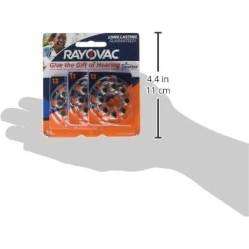 Baterías para Audífonos Rayovac Tamaño 13 - Paquete de 24