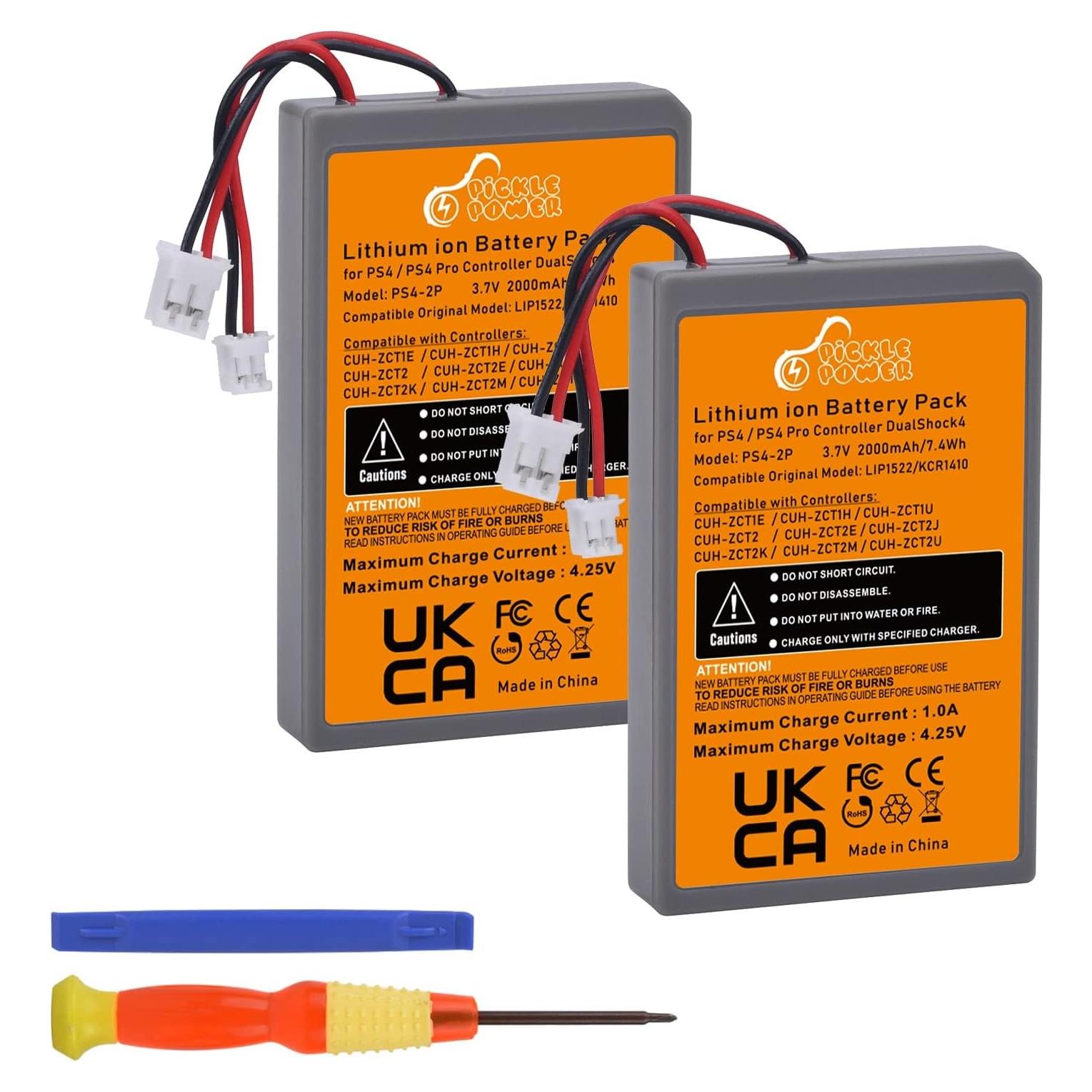 Batería Recargable Pickle Power 2000mAh para Controlador PS4