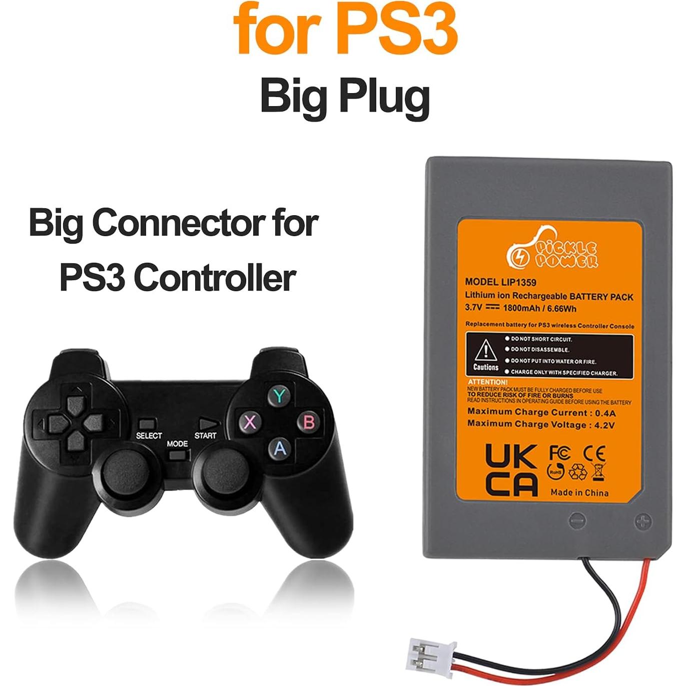 Baterías Recargables Pickle Power LIP1359 para PS3 - 2 Unidades