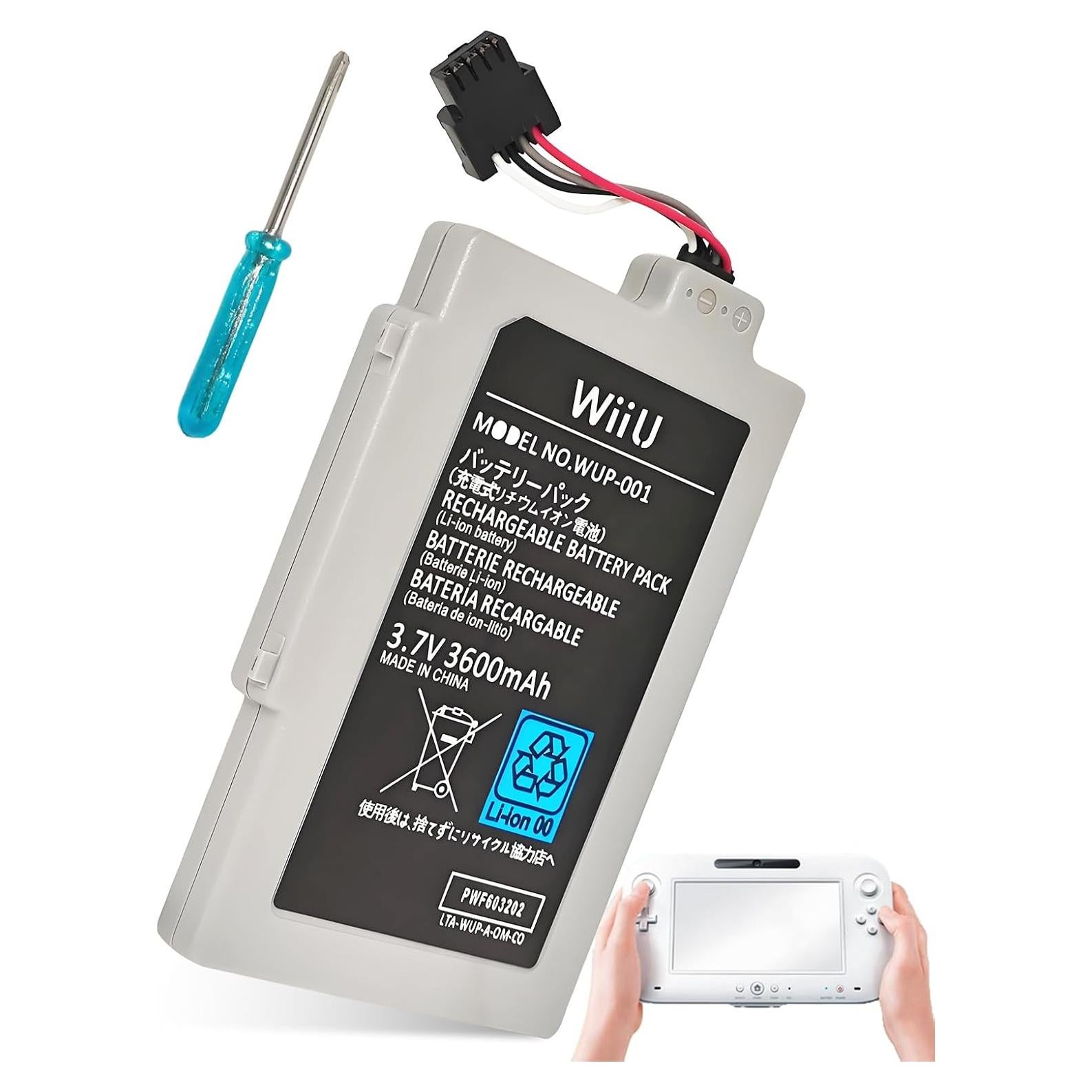Batería de Reemplazo ROYEUEU para Wii U Gamepad 3600mAh