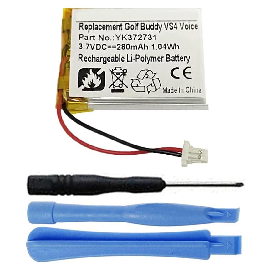 Batería de Reemplazo YK372731 280mAh para Golf Buddy GPS
