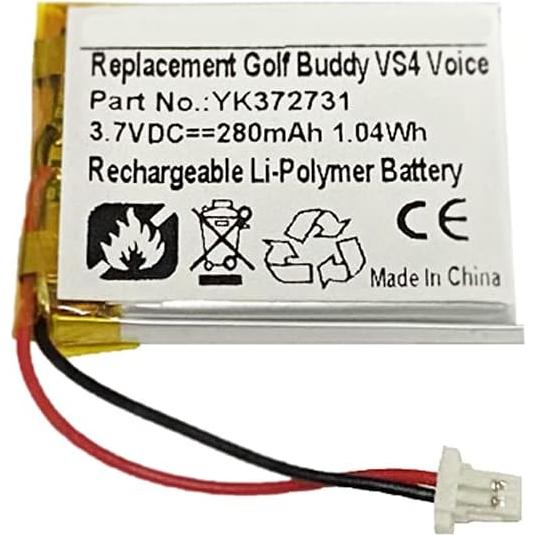 Batería de Reemplazo YK372731 280mAh para Golf Buddy GPS