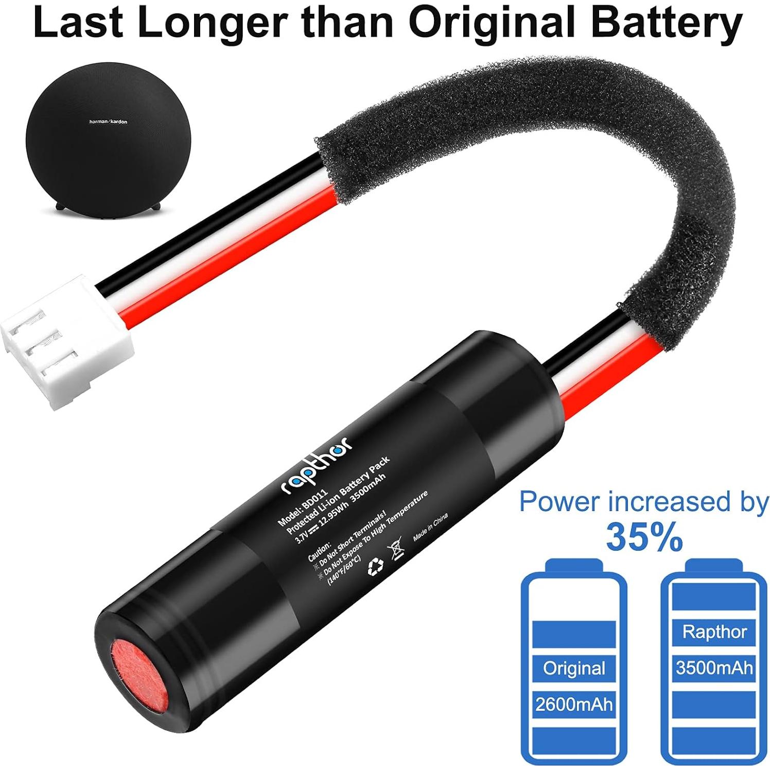 Batería Recargable Rapthor 3500mAh para Altavoz Harman Kardon